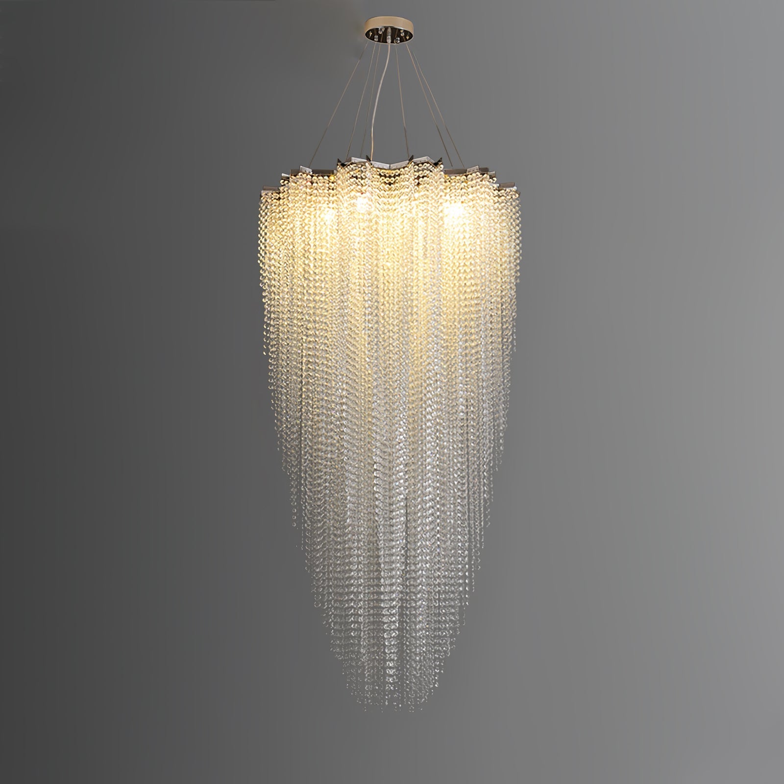 Zashayra Crystal Column Chandelier - Letslighting