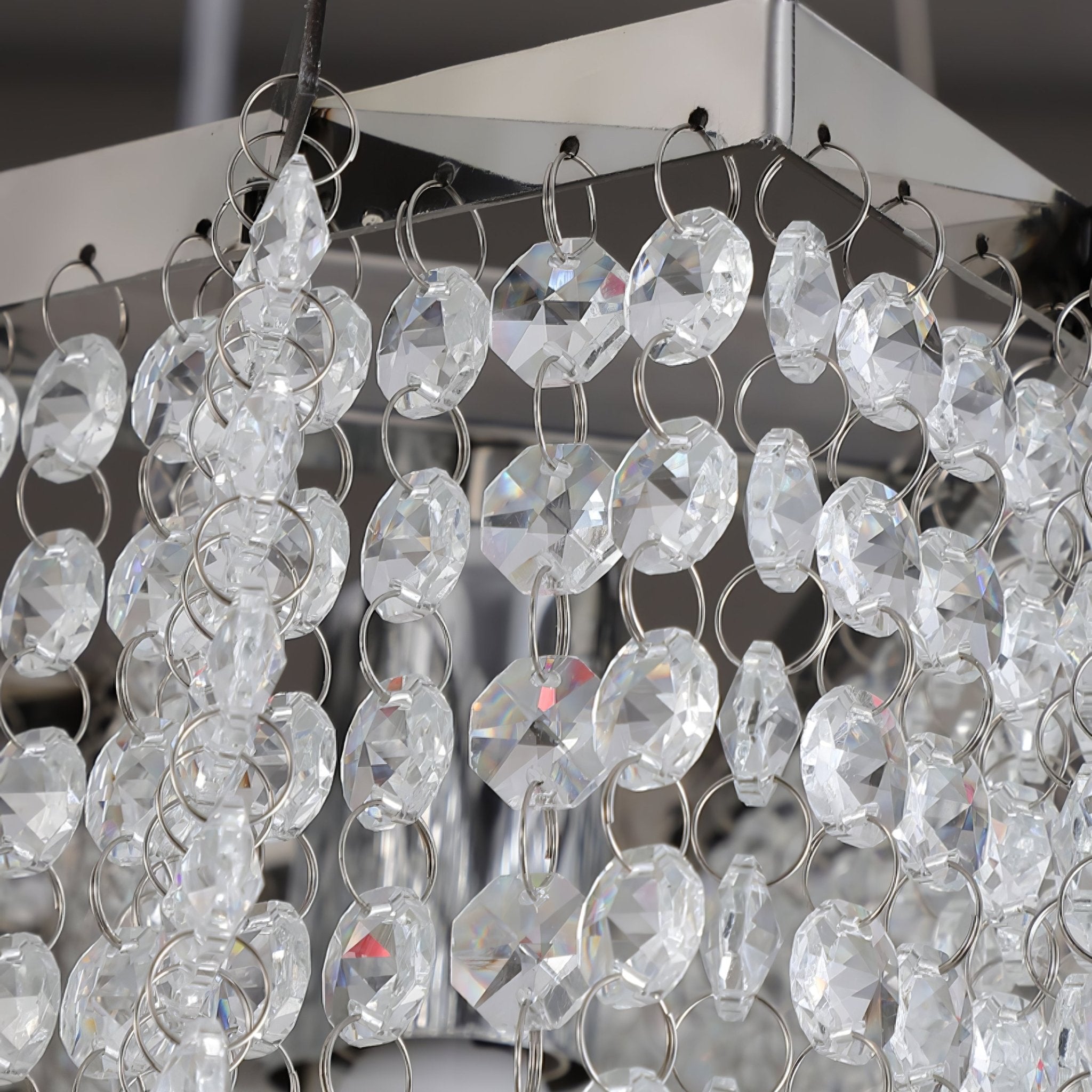Zashayra Crystal Column Chandelier - Letslighting
