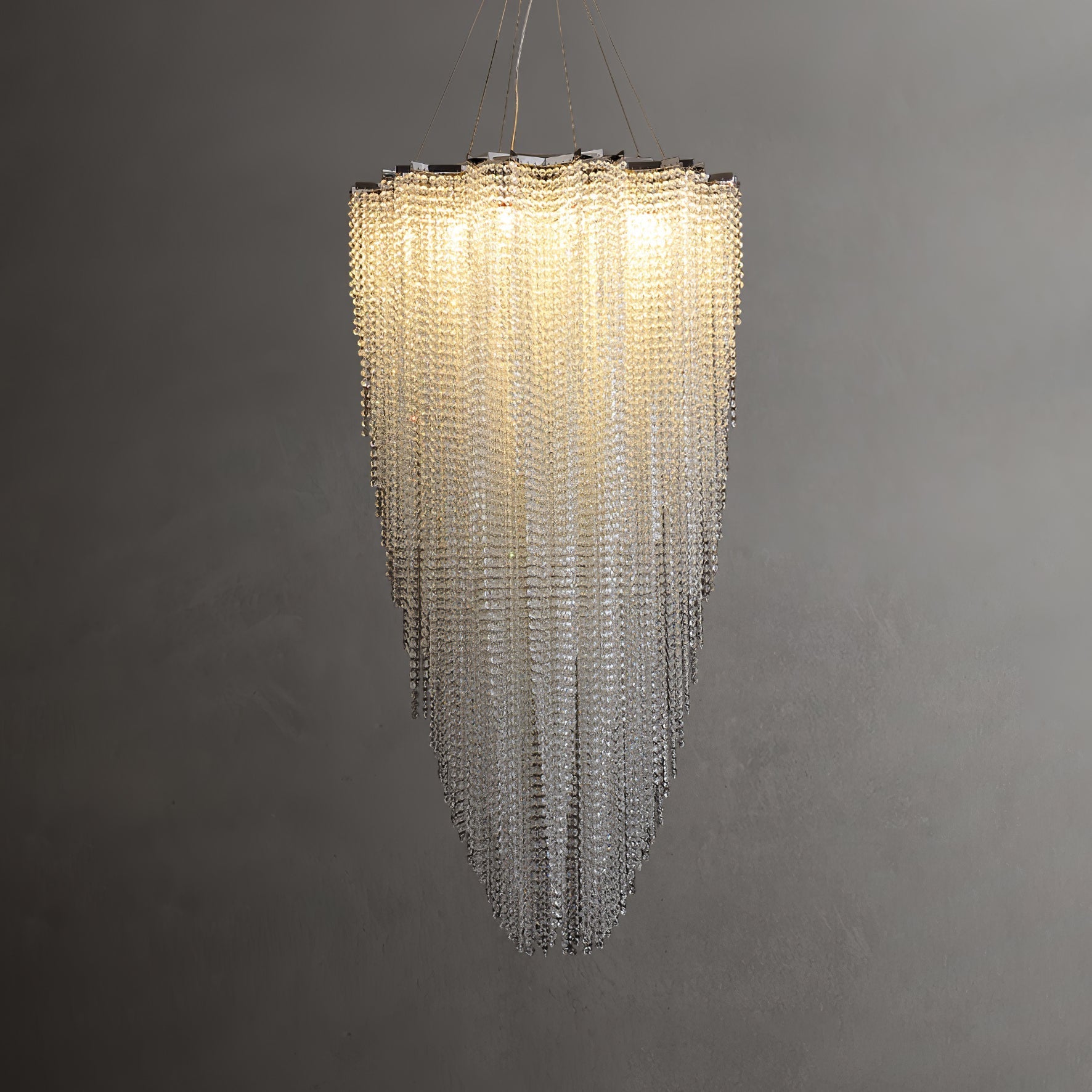 Zashayra Crystal Column Chandelier - Letslighting
