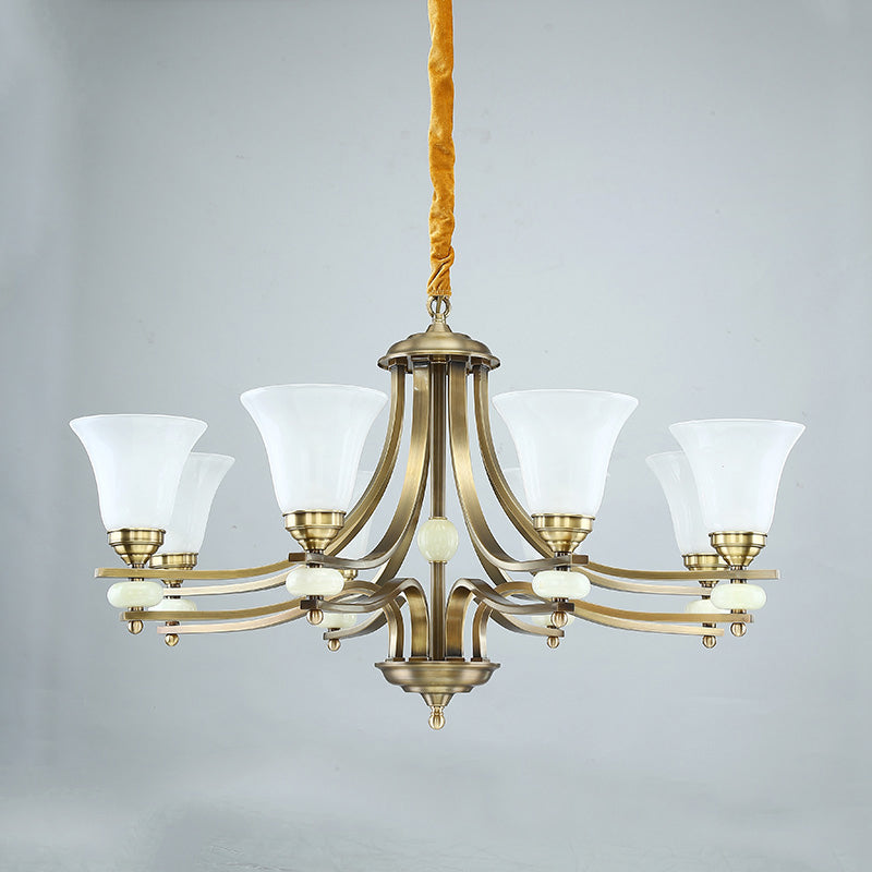 Cizorila Postmodern Luxury Brass Glass Chandelier - Letslighting