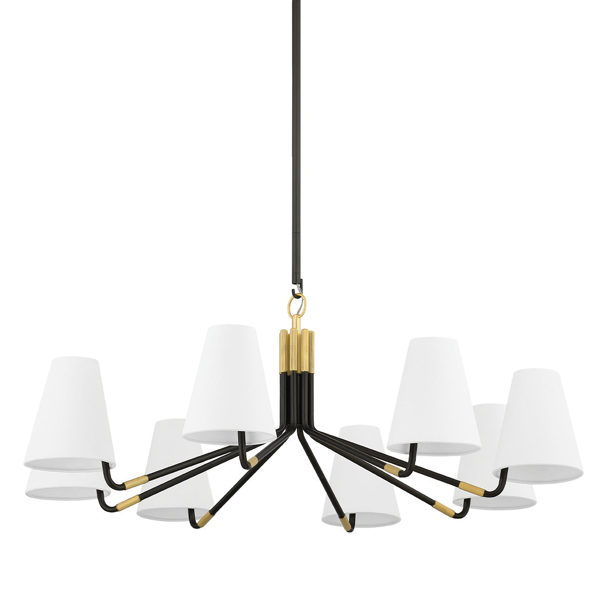 Stanwyck Vintage Industrial Fabric Chandelier - Letslighting