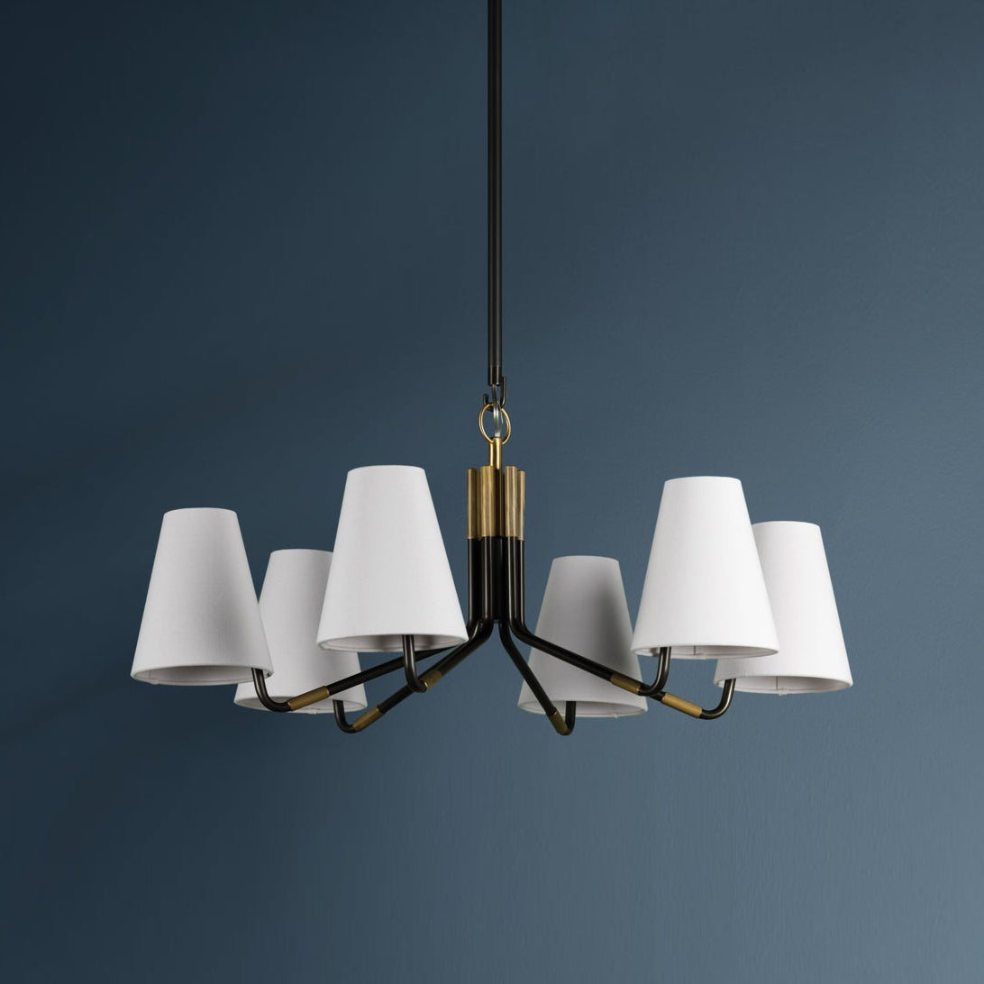 Stanwyck Vintage Industrial Fabric Chandelier - Letslighting