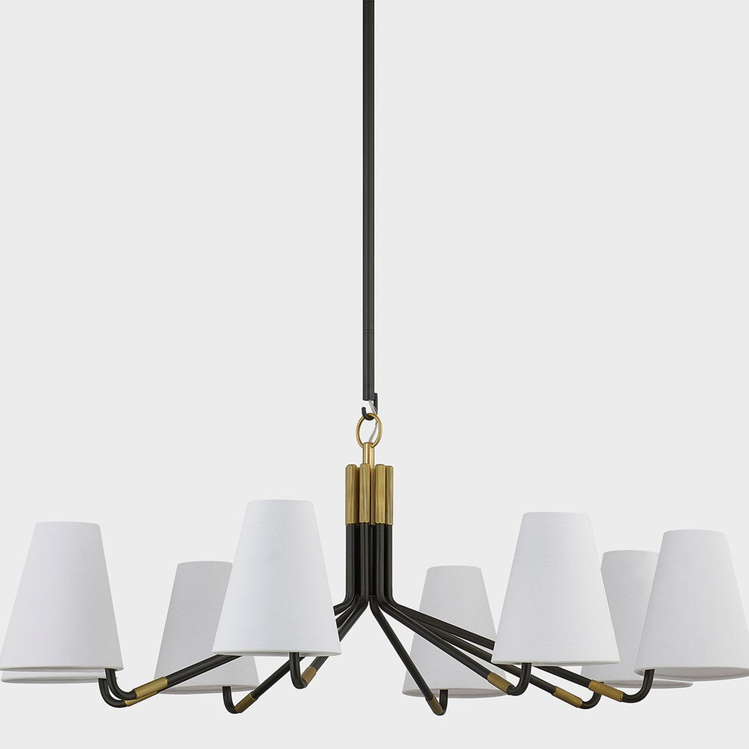 Stanwyck Vintage Industrial Fabric Chandelier - Letslighting