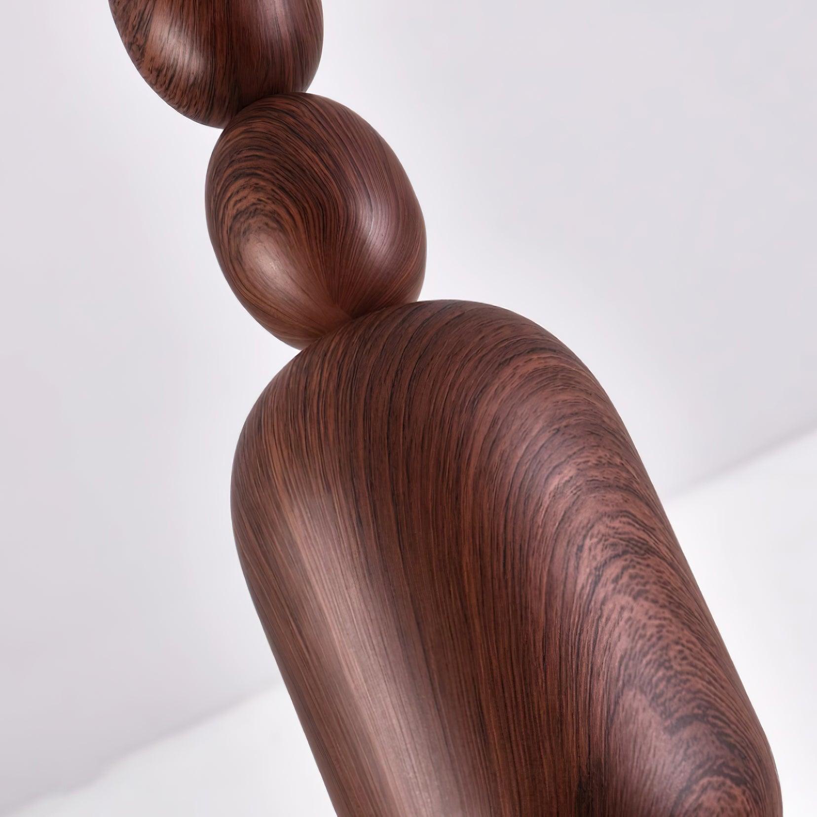 Stanza Chandelier Wood Curved Arms - Letslighting