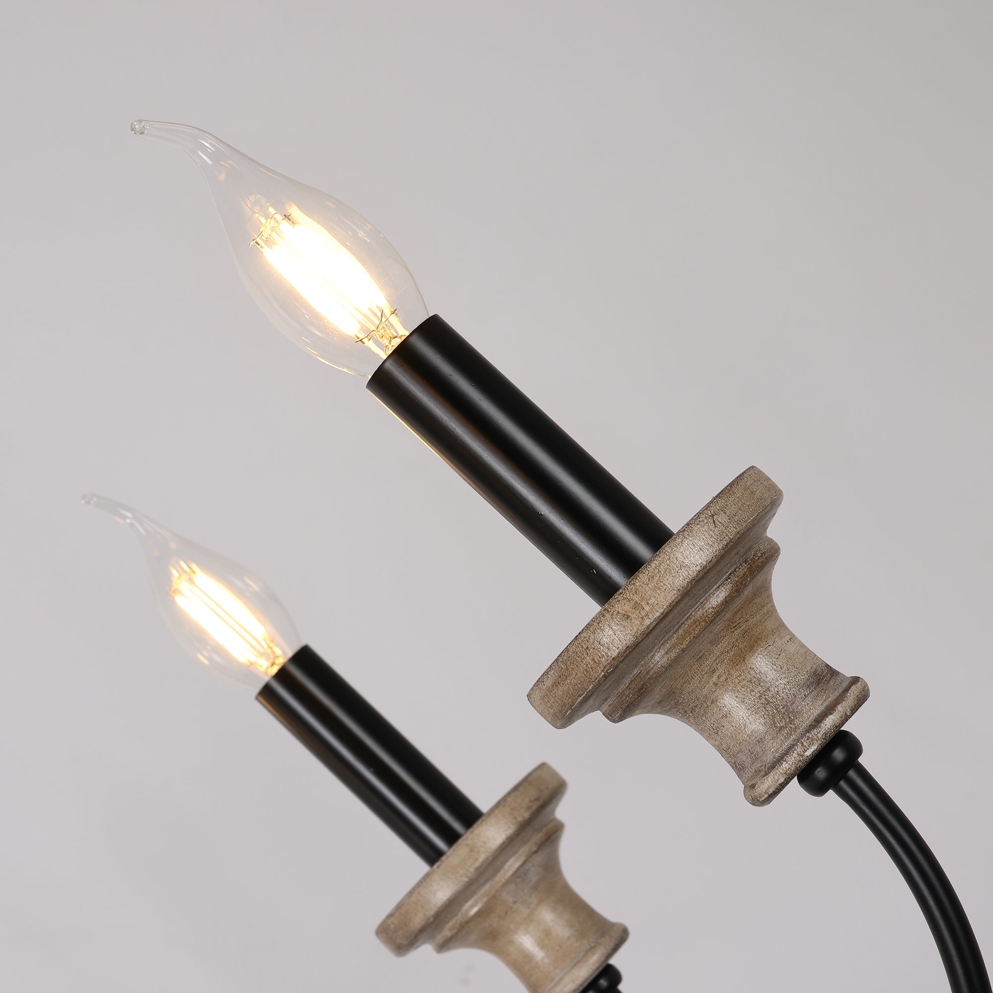 Zatheora Vintage Stardust Wooden Chandelier - Letslighting