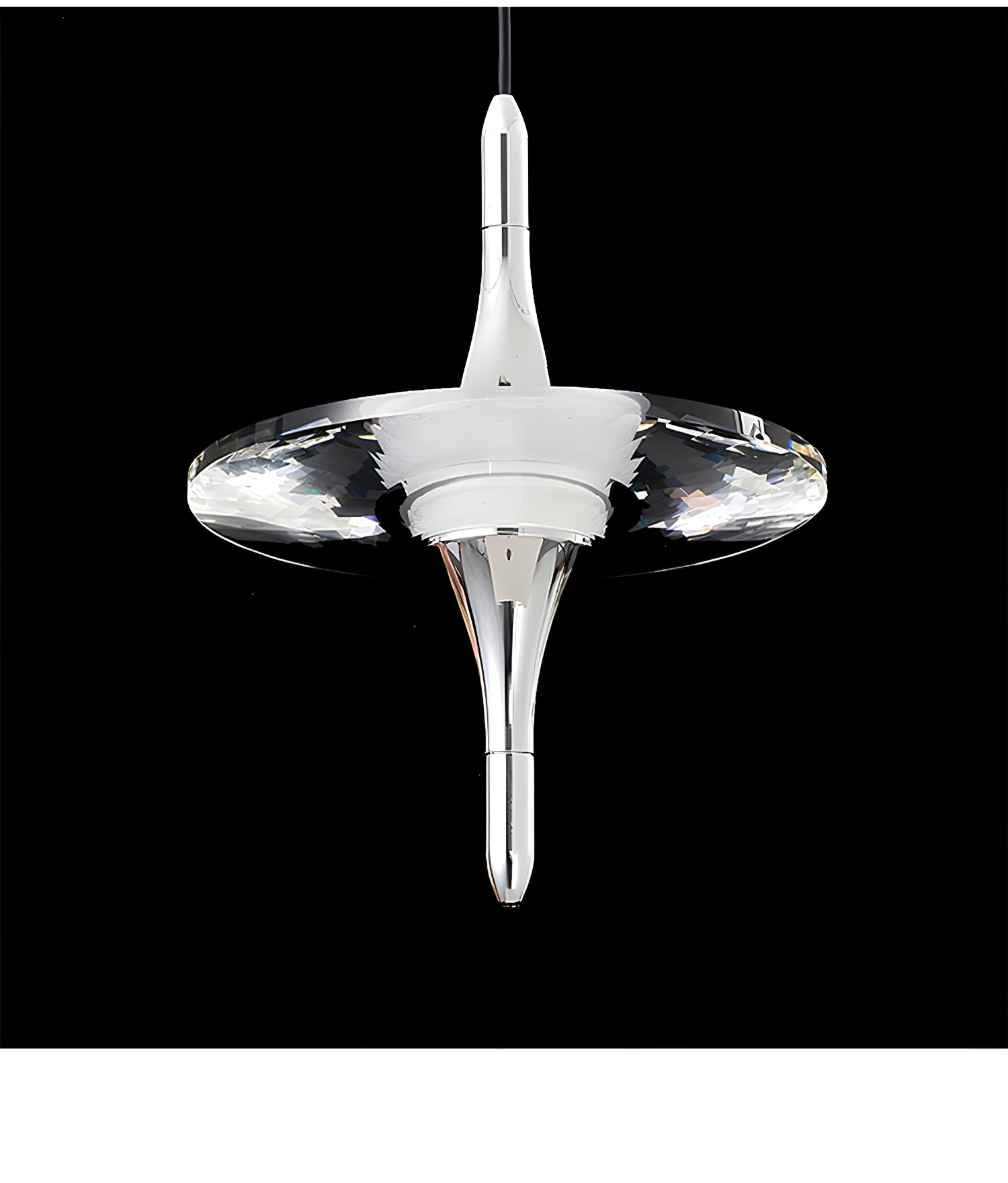 Starfall Modern Metal & Crystal Chandelier