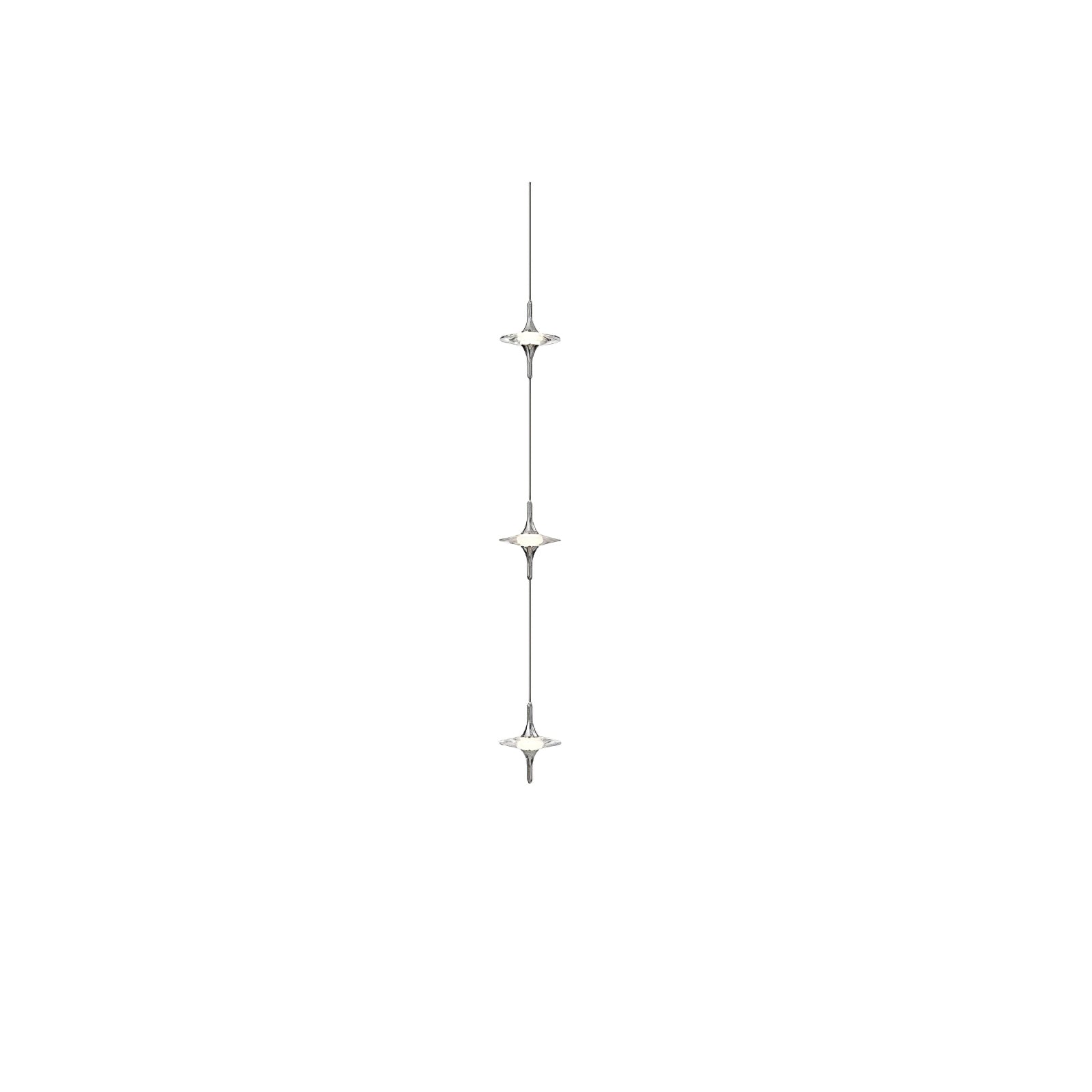 Starfall Modern Metal & Crystal Chandelier