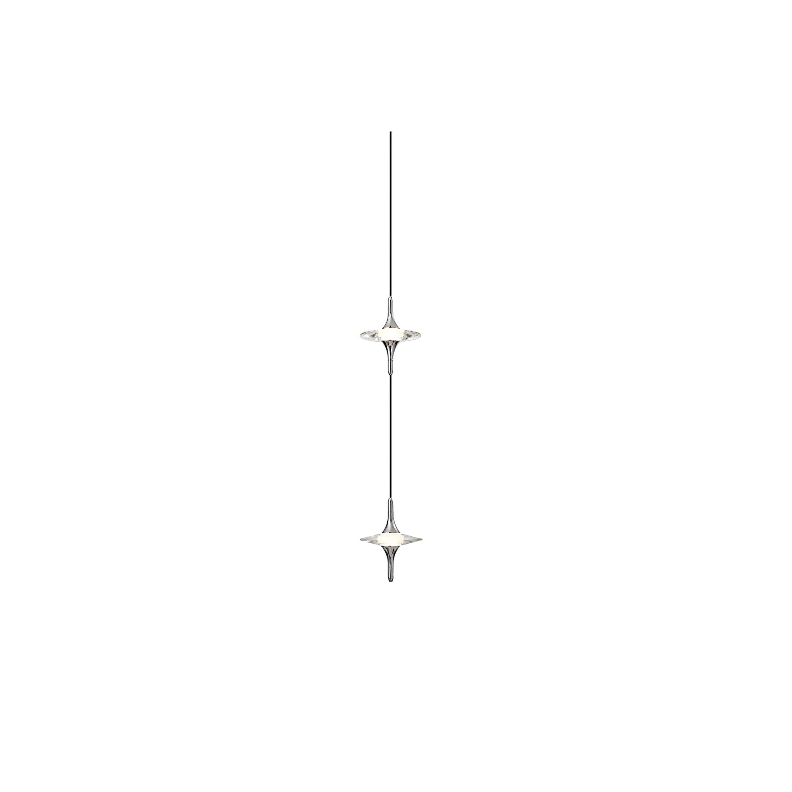 Starfall Modern Metal & Crystal Chandelier