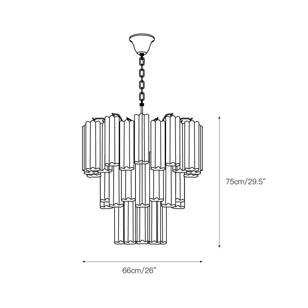 Erdoros Postmodern Luxury Starlight Glass Chandelier - Letslighting