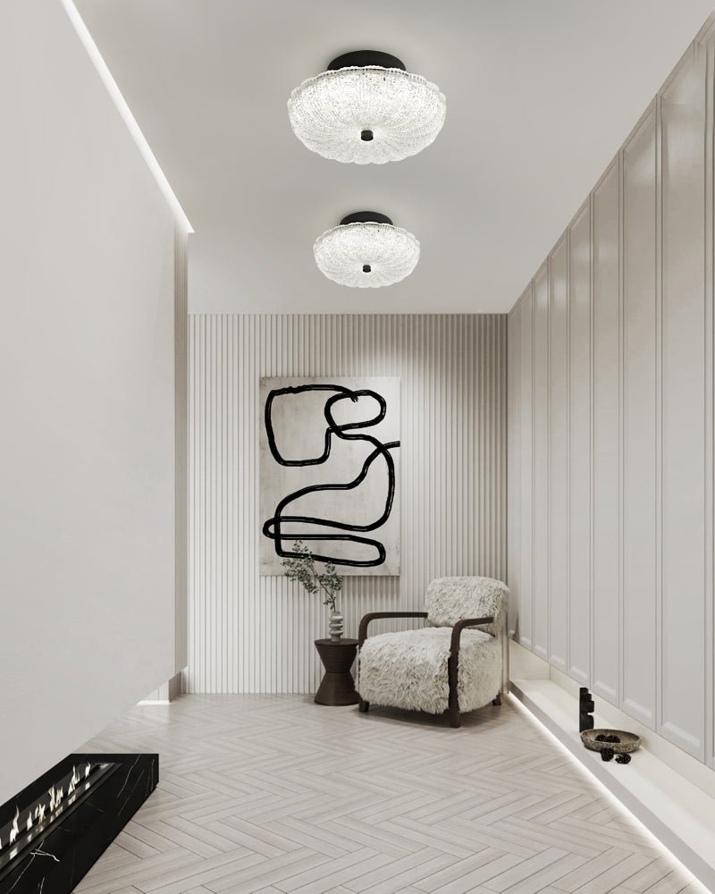 Evraeel Modern Minimalist Starlit Glass Ceiling Light - Letslighting