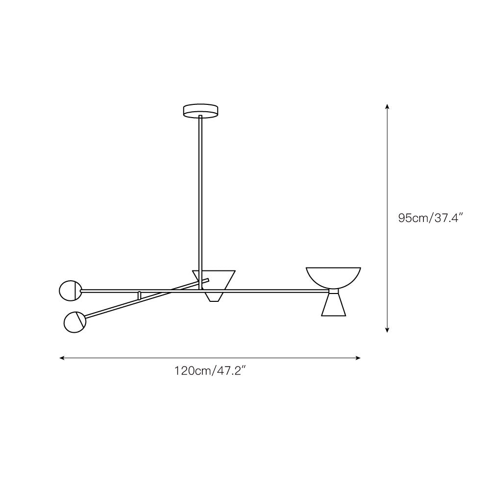 Comareth Modern Minimalist Glass Chandelier - Letslighting