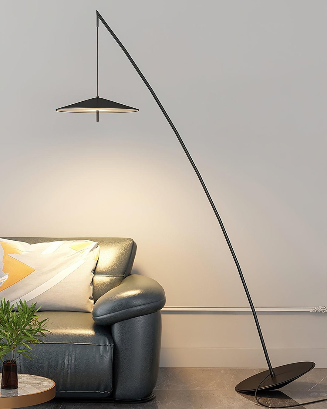 Arcana Black Minimalist Floor Lamp - Letslighting