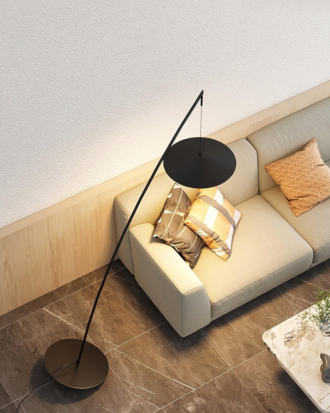 Arcana Black Minimalist Floor Lamp - Letslighting