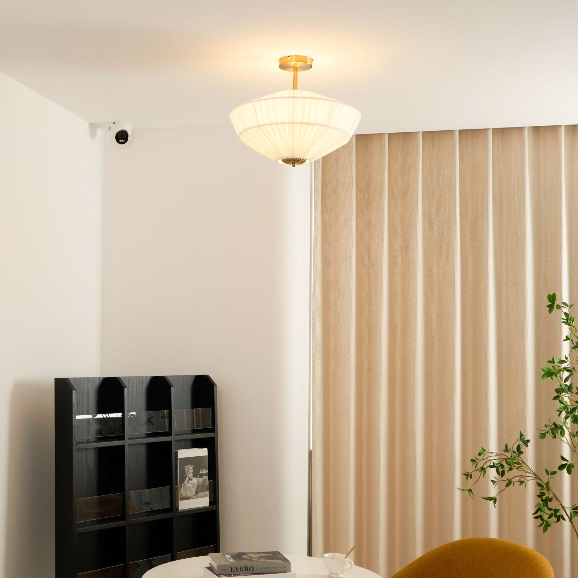 Casoreth Modern Minimalist Pleated Fabric Ceiling Lamp - Letslighting