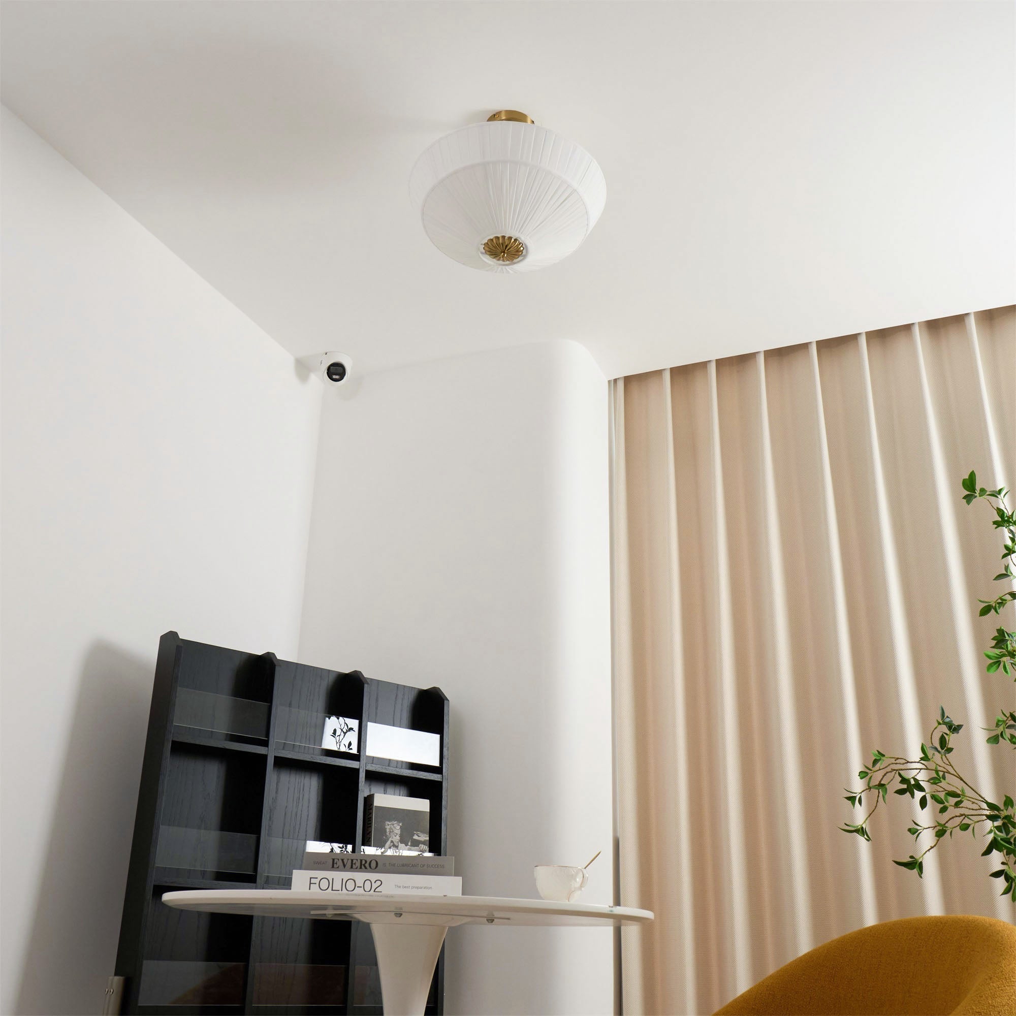 Casoreth Modern Minimalist Pleated Fabric Ceiling Lamp - Letslighting