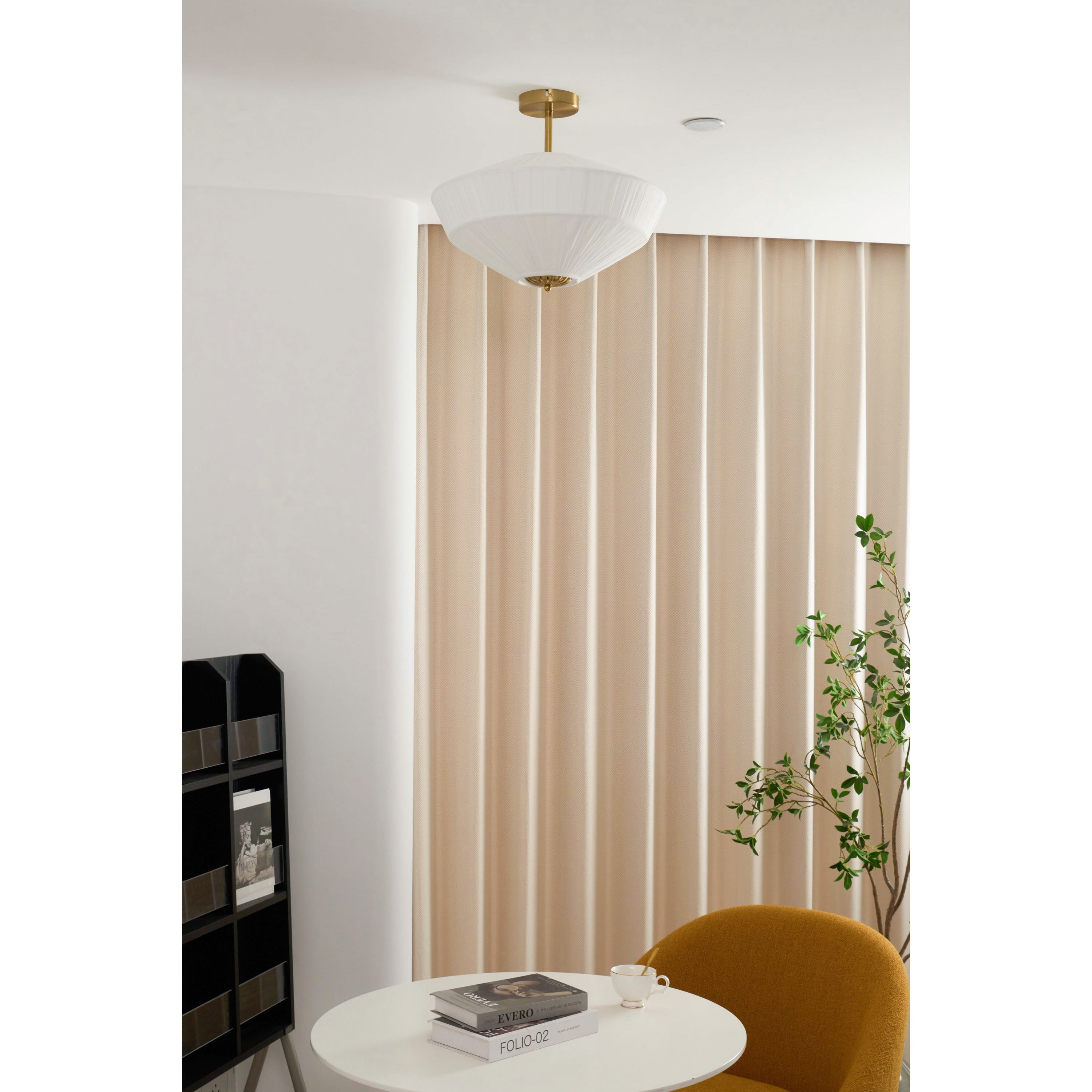 Casoreth Modern Minimalist Pleated Fabric Ceiling Lamp - Letslighting