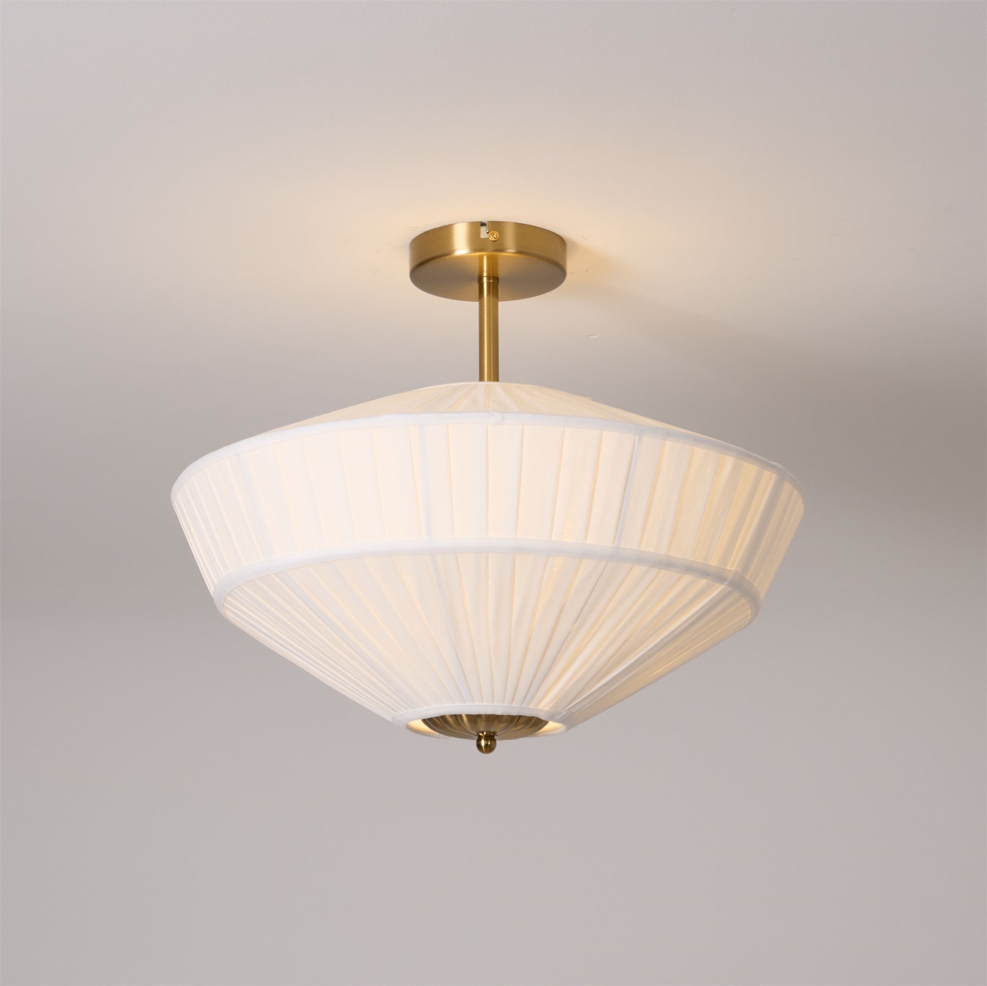 Casoreth Modern Minimalist Pleated Fabric Ceiling Lamp - Letslighting