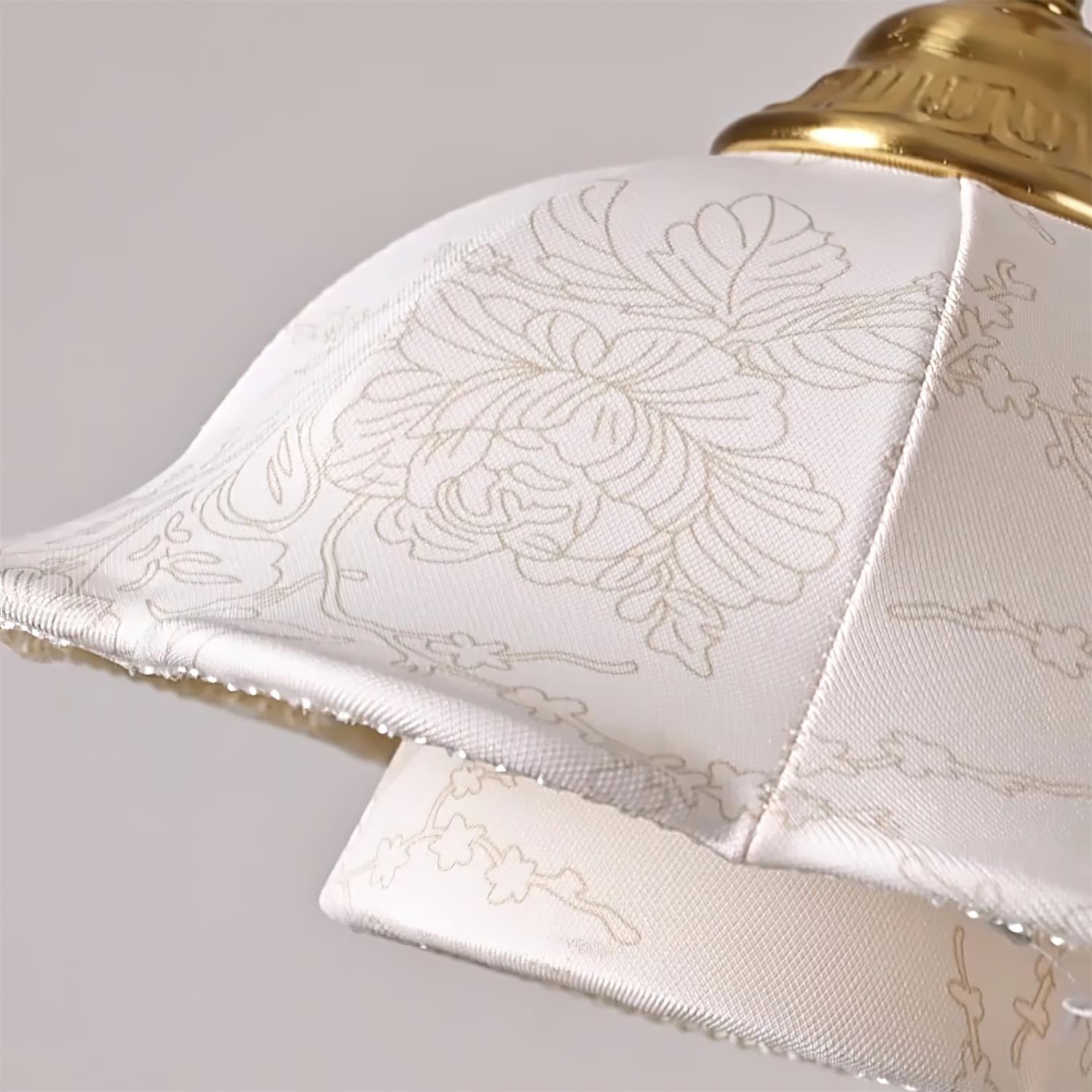 Stella Pendant Lamp Floral Fabric - Letslighting