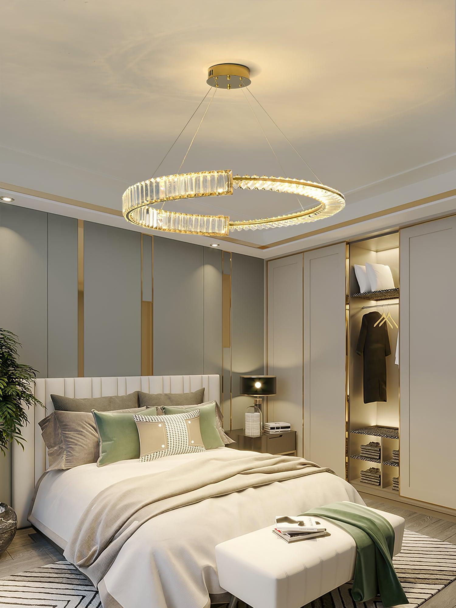Lustra Chandelier Stella LED Crystal Ring - Letslighting