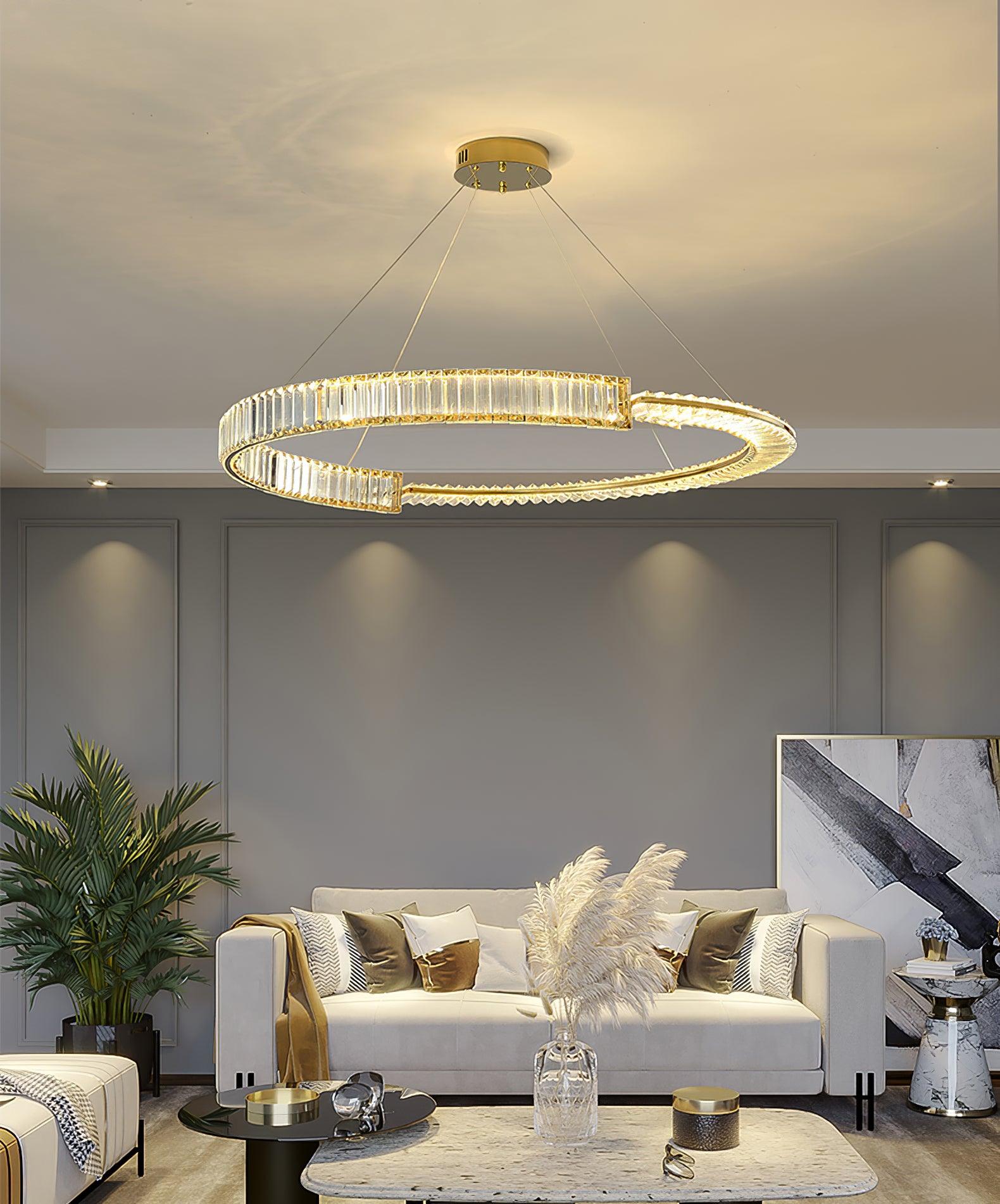 Lustra Chandelier Stella LED Crystal Ring - Letslighting