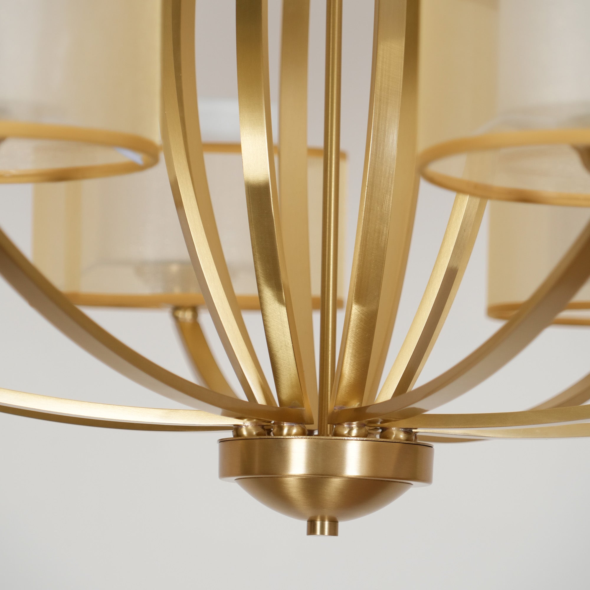 Lyvelus Postmodern Luxury Brass Fabric Chandelier - Letslighting