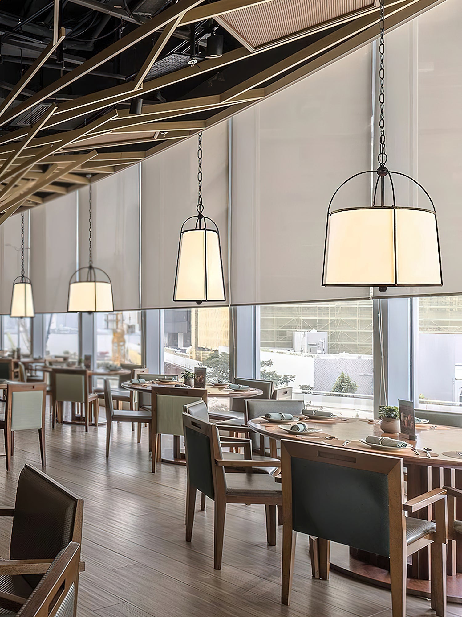 Flare Vintage Industrial Fabric Pendant Lamp - Letslighting