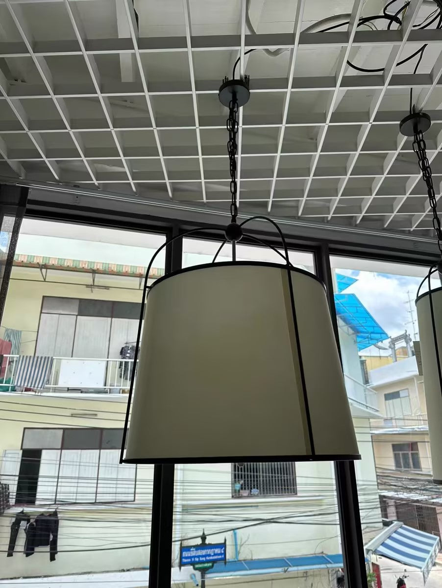 Flare Vintage Industrial Fabric Pendant Lamp - Letslighting