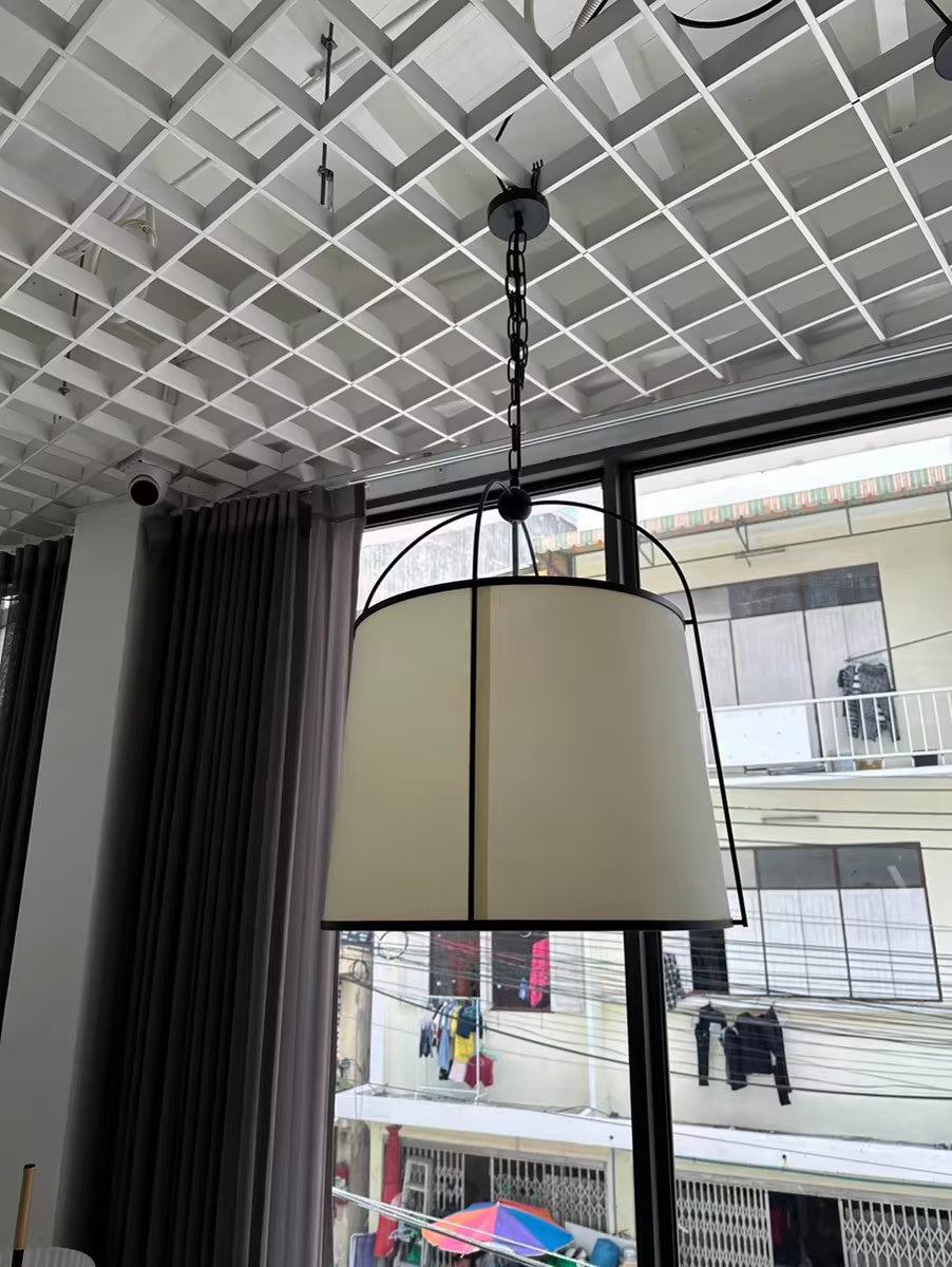 Flare Vintage Industrial Fabric Pendant Lamp - Letslighting