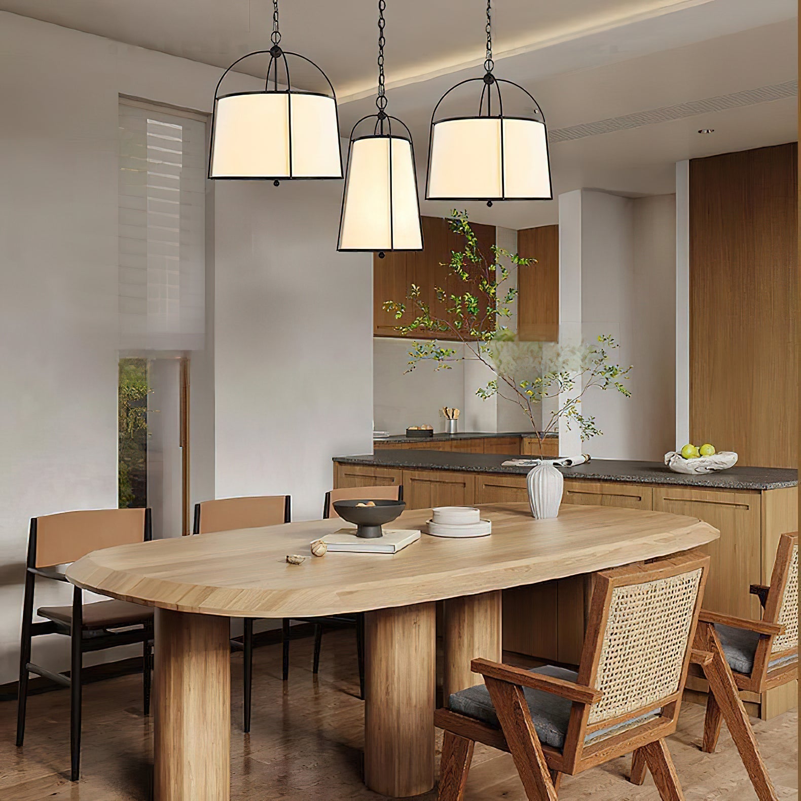 Flare Vintage Industrial Fabric Pendant Lamp - Letslighting