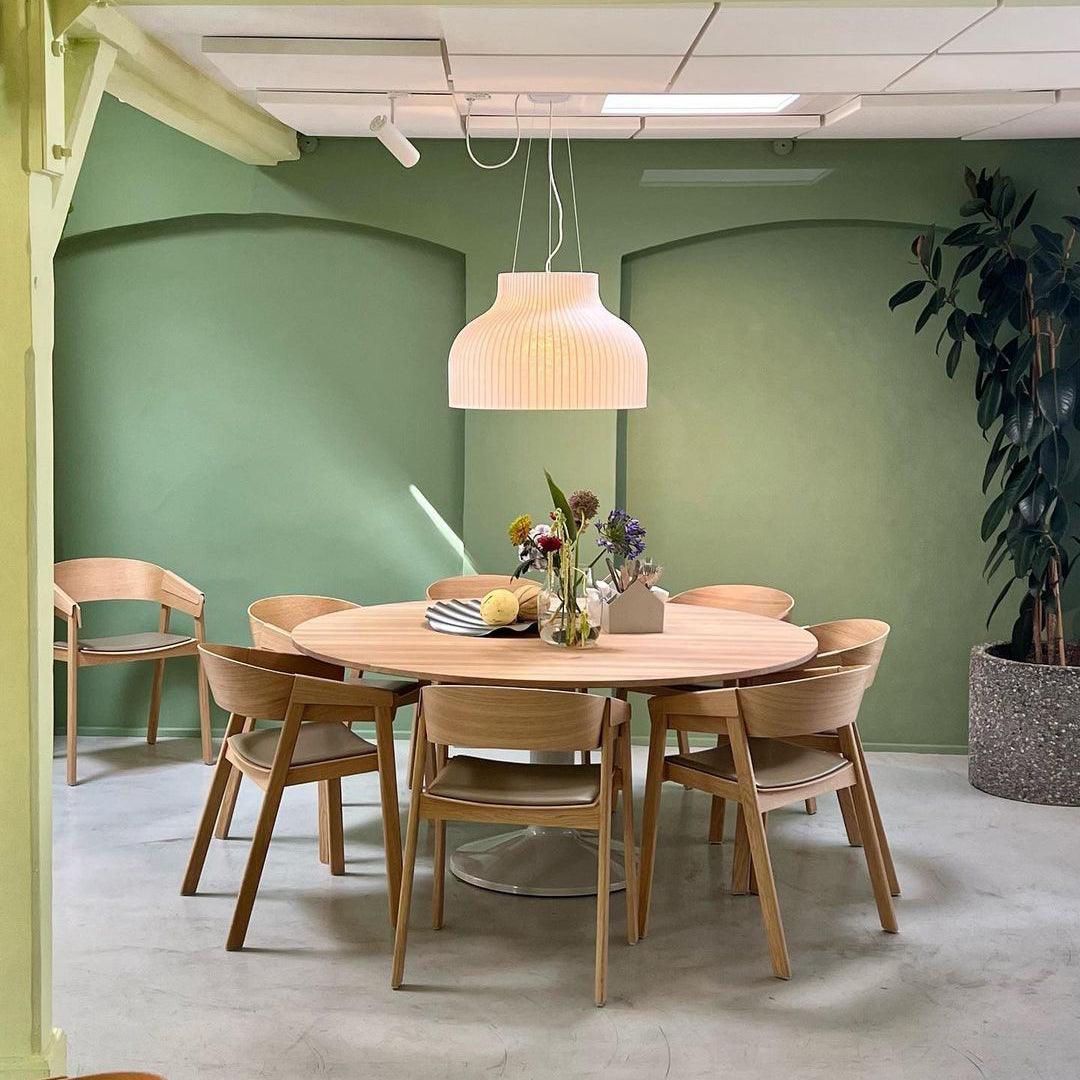 Pendant Light Silk Bell Shade Pleated Curved Modern Minimalist - Letslighting