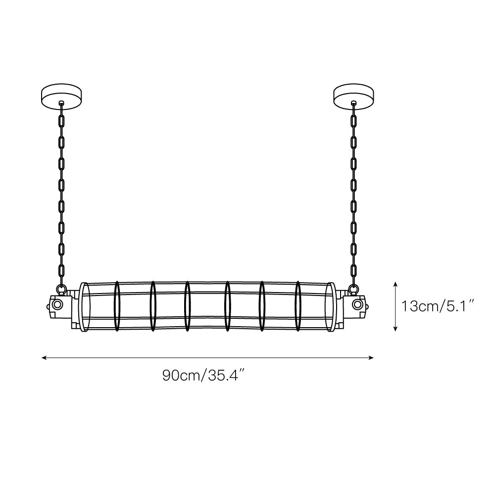 Ephael Modern Vintage Minimalist Tube Pendant Lamp - Letslighting