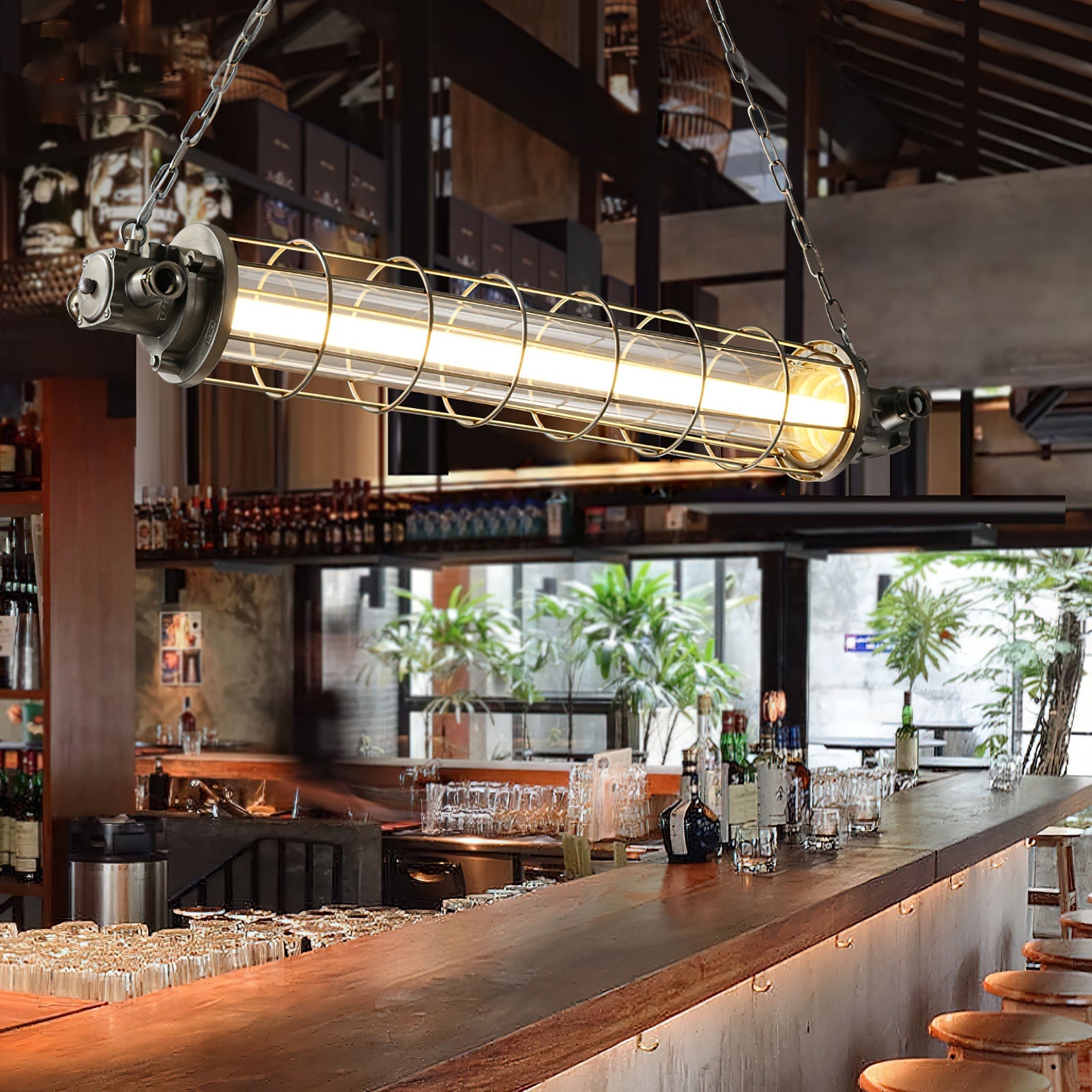 Ephael Modern Vintage Minimalist Tube Pendant Lamp - Letslighting