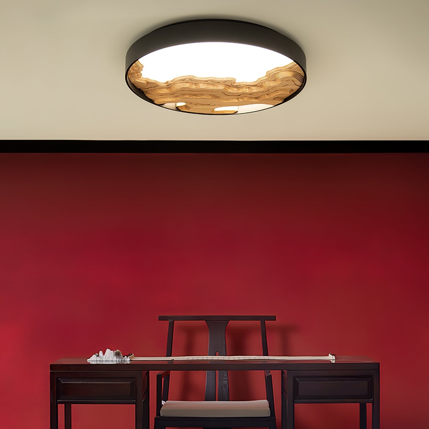 Lustra Ceiling Light Wood Oriental Natural - Letslighting