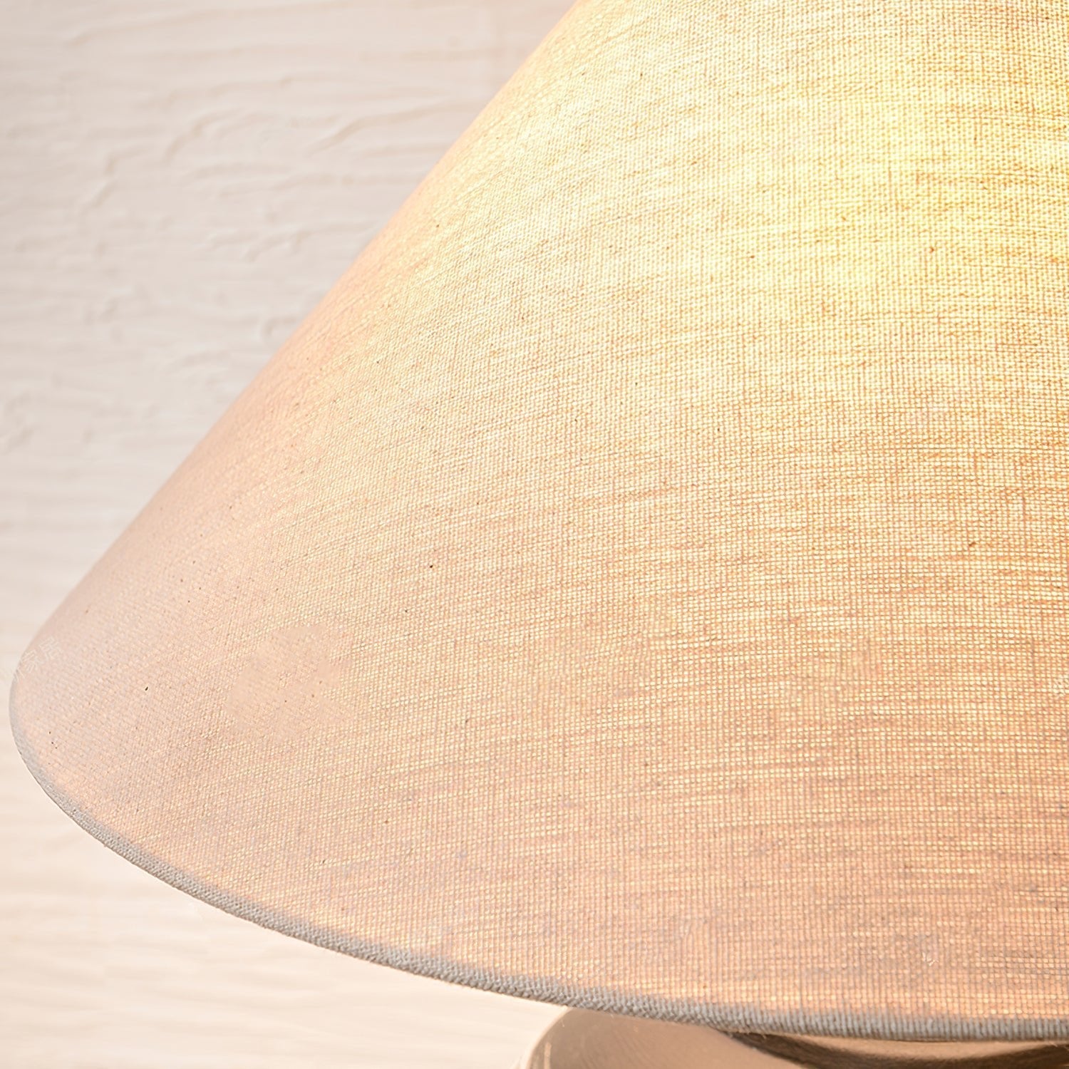 Strata Modern Ceramic & Fabric Table Lamp
