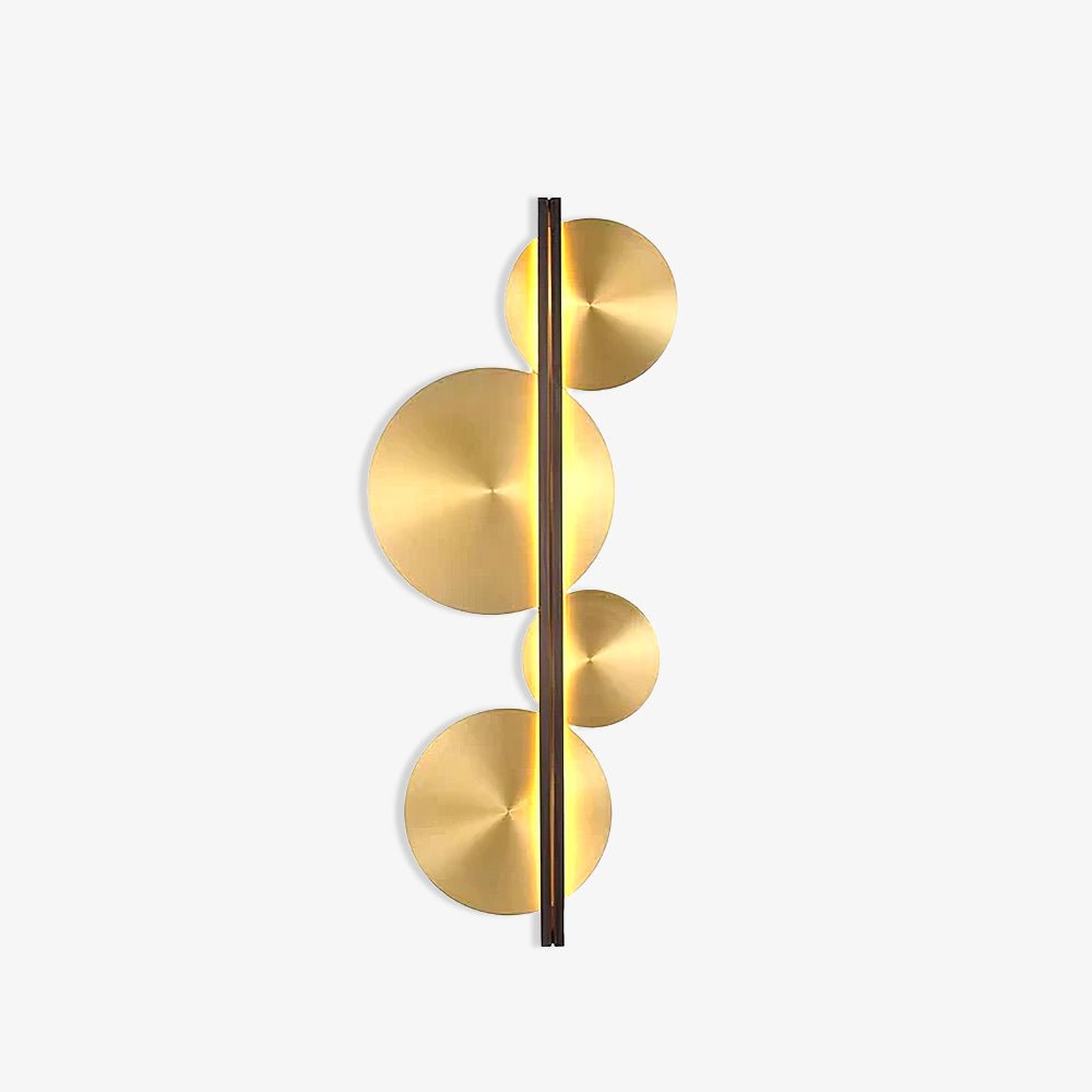 Lustra Wall Lamp Gold Circular Sculptural - Letslighting