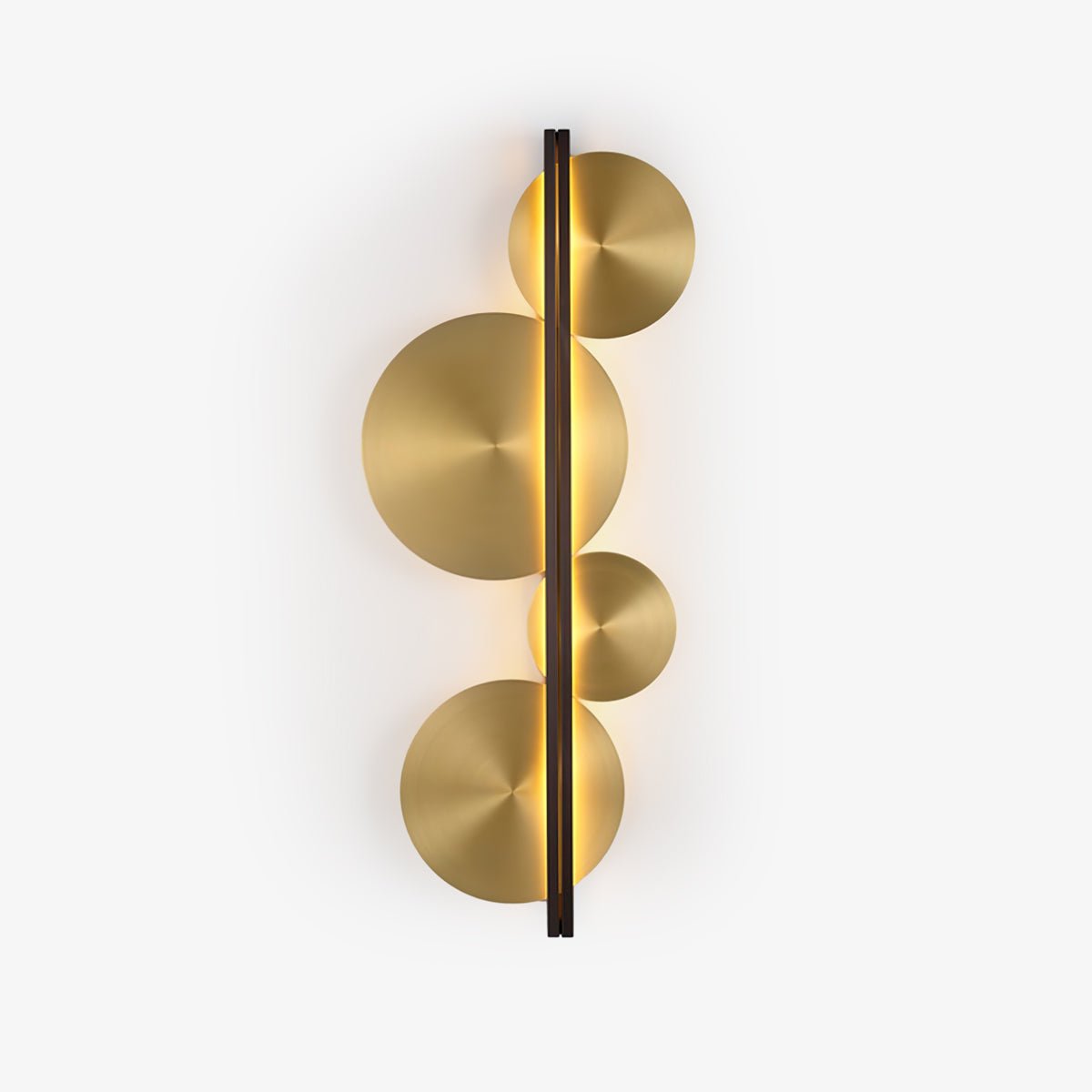 Lustra Wall Lamp Gold Circular Sculptural - Letslighting
