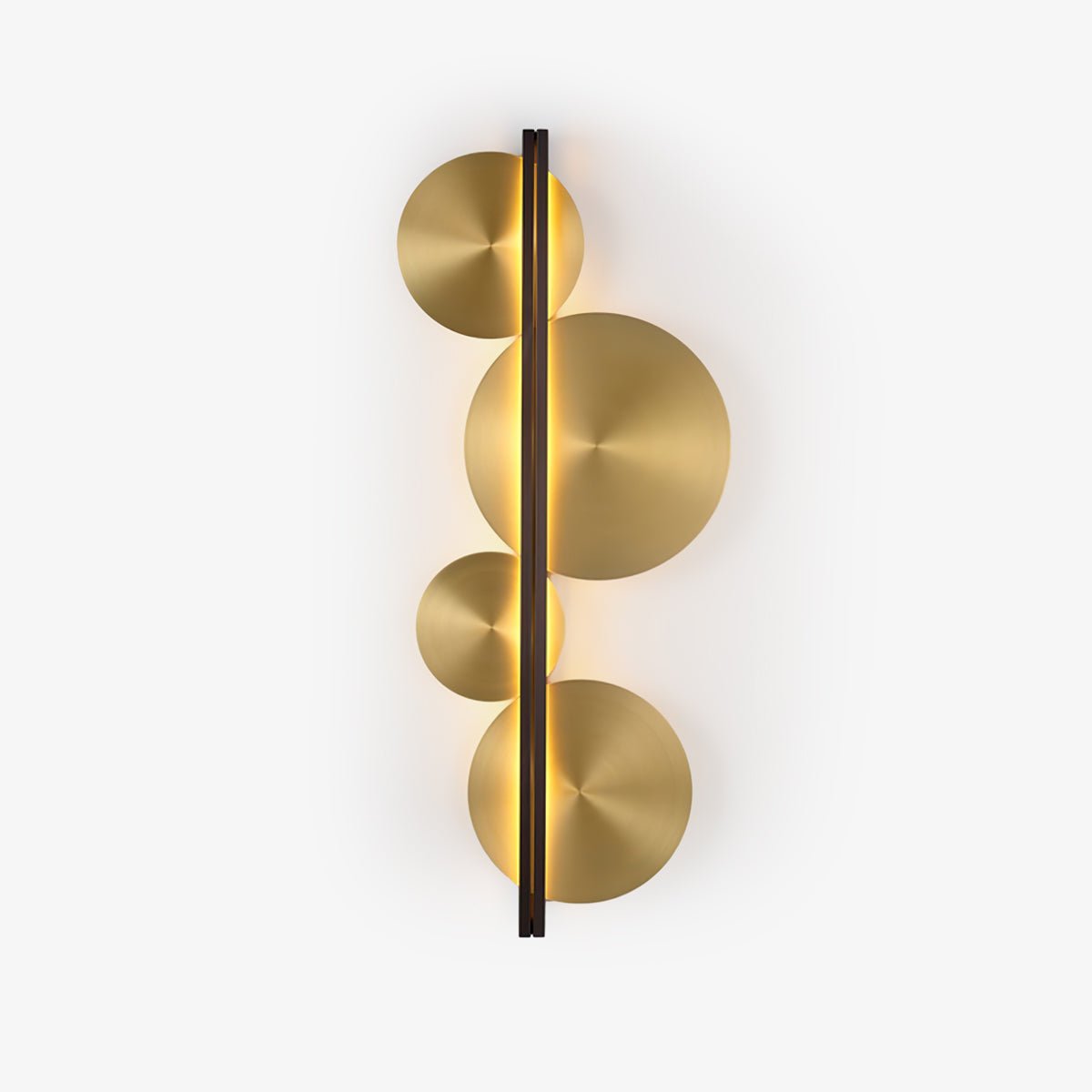 Lustra Wall Lamp Gold Circular Sculptural - Letslighting