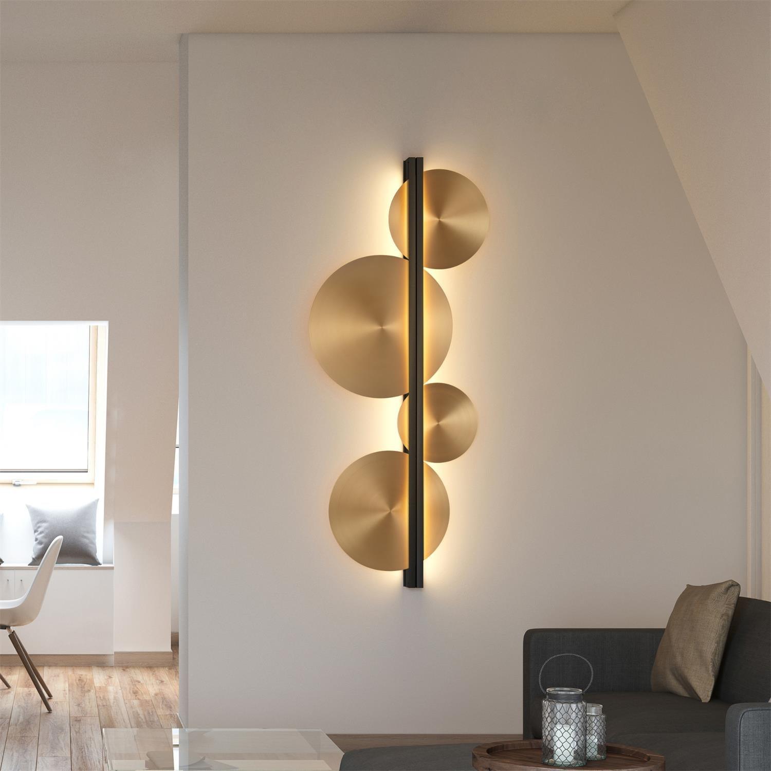 Lustra Wall Lamp Gold Circular Sculptural - Letslighting