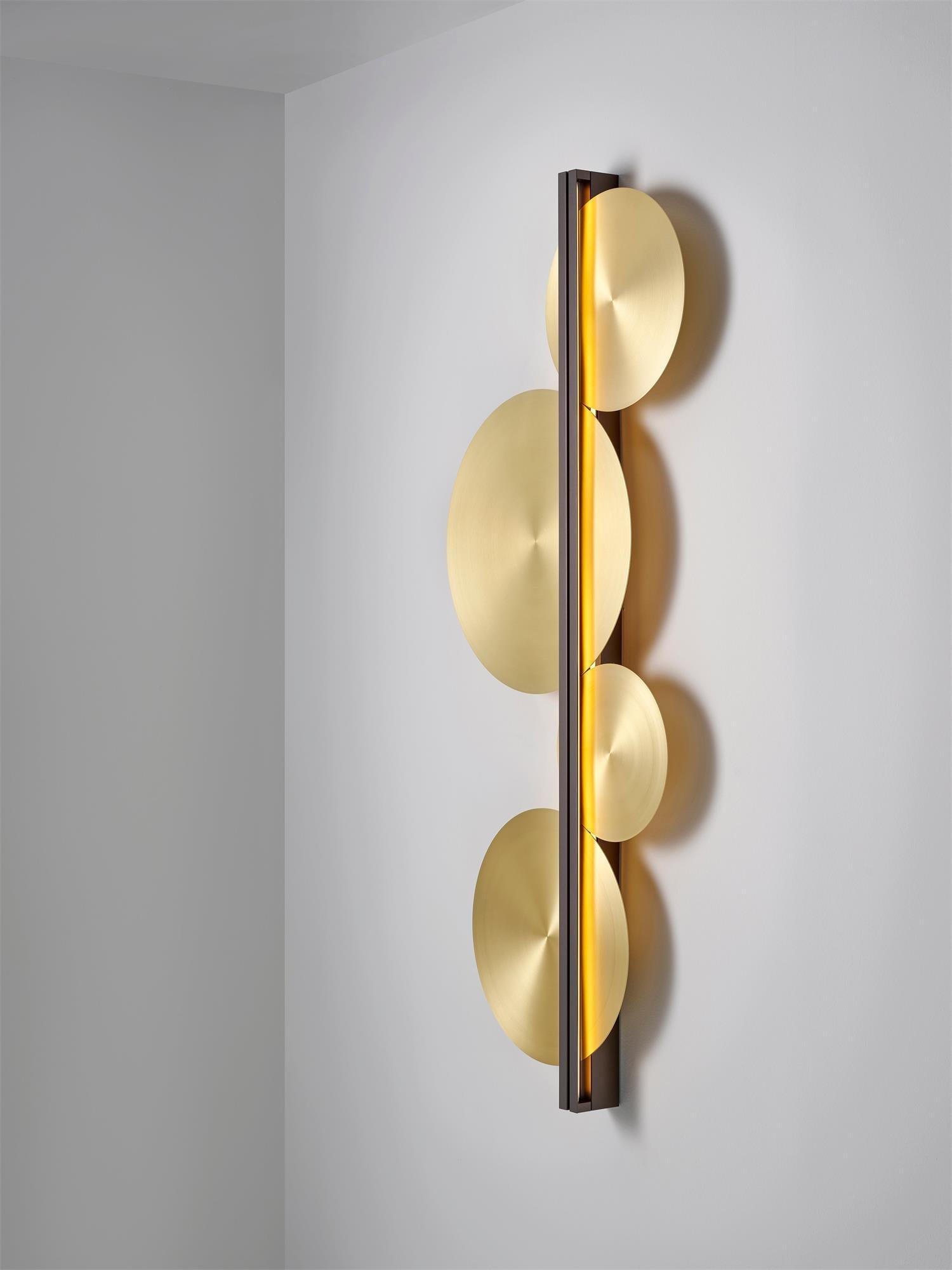 Lustra Wall Lamp Gold Circular Sculptural - Letslighting