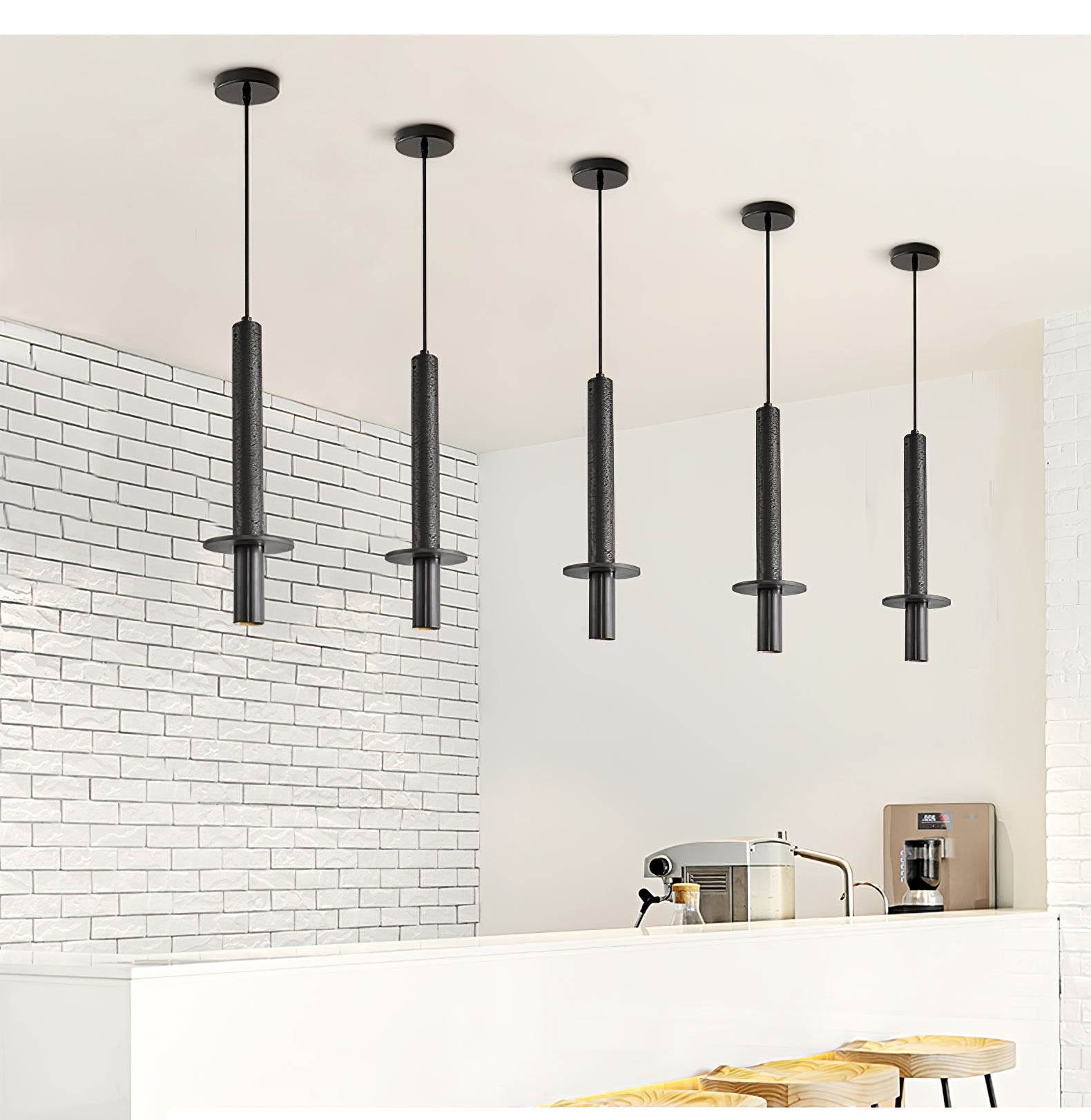 Avdoryra Dual Cylinder Travertine Pendant Light - Letslighting