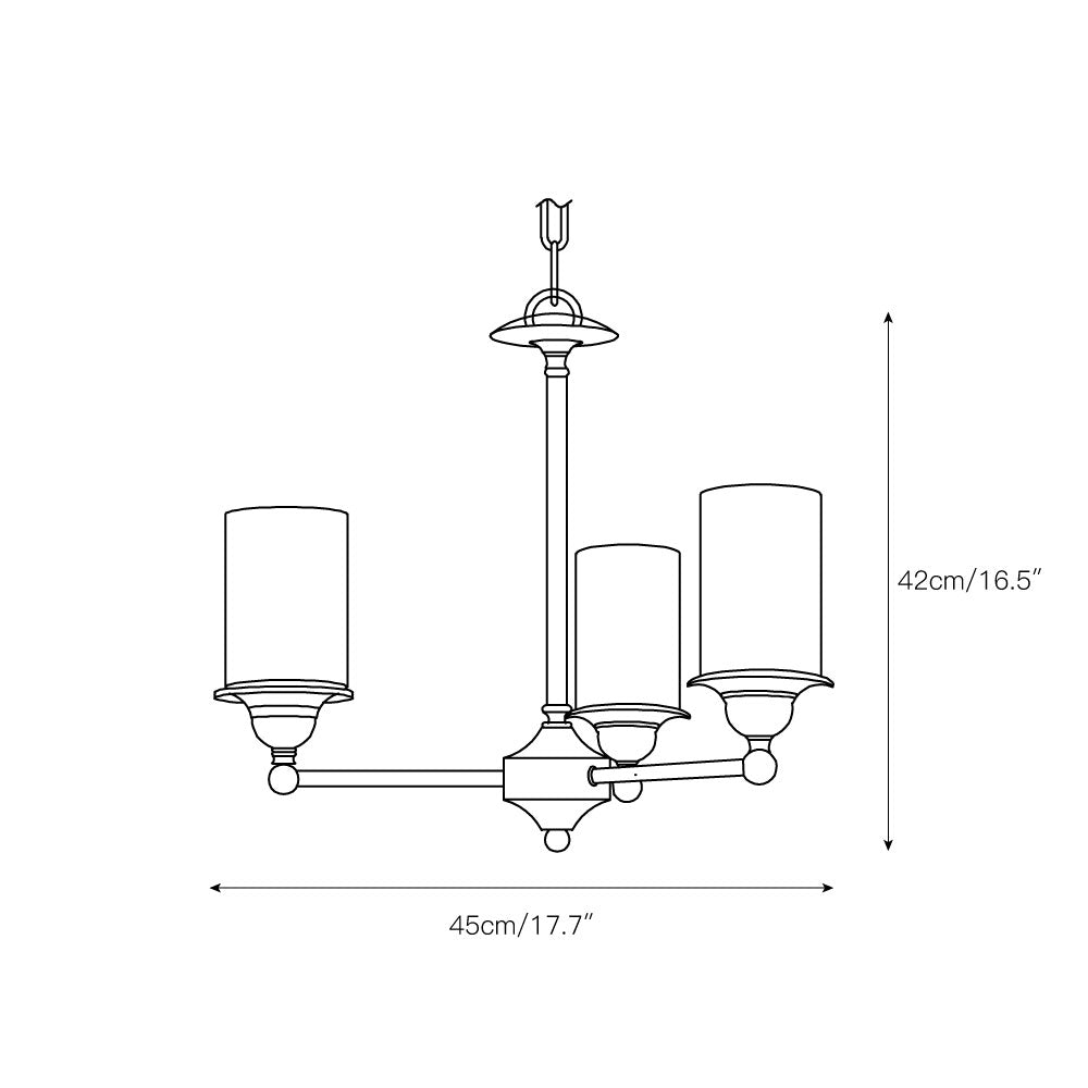 Idorara Postmodern Luxury Brass Glass Chandelier - Letslighting