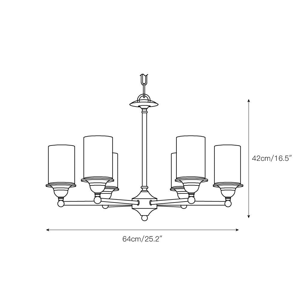 Idorara Postmodern Luxury Brass Glass Chandelier - Letslighting