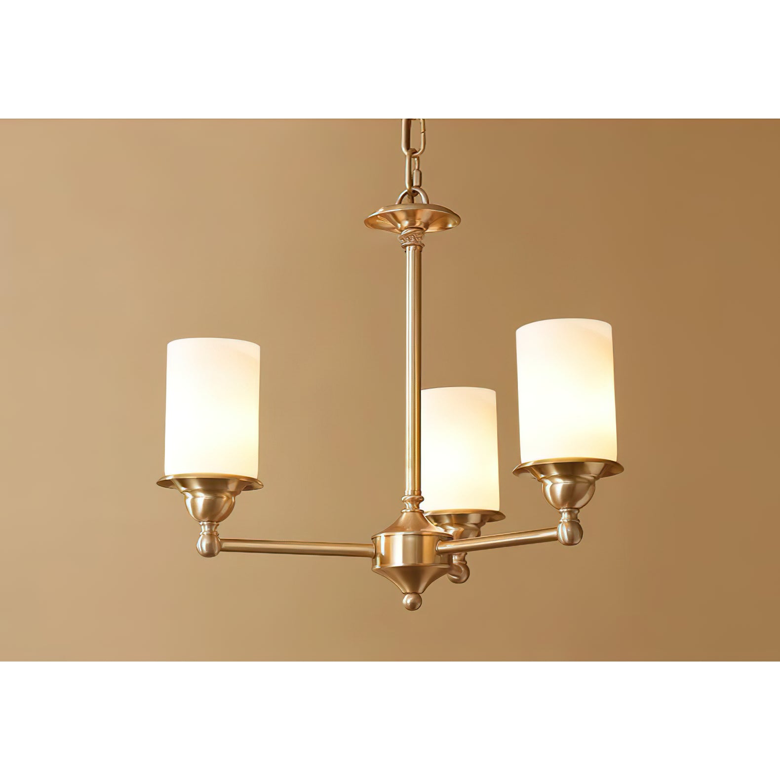 Idorara Postmodern Luxury Brass Glass Chandelier - Letslighting