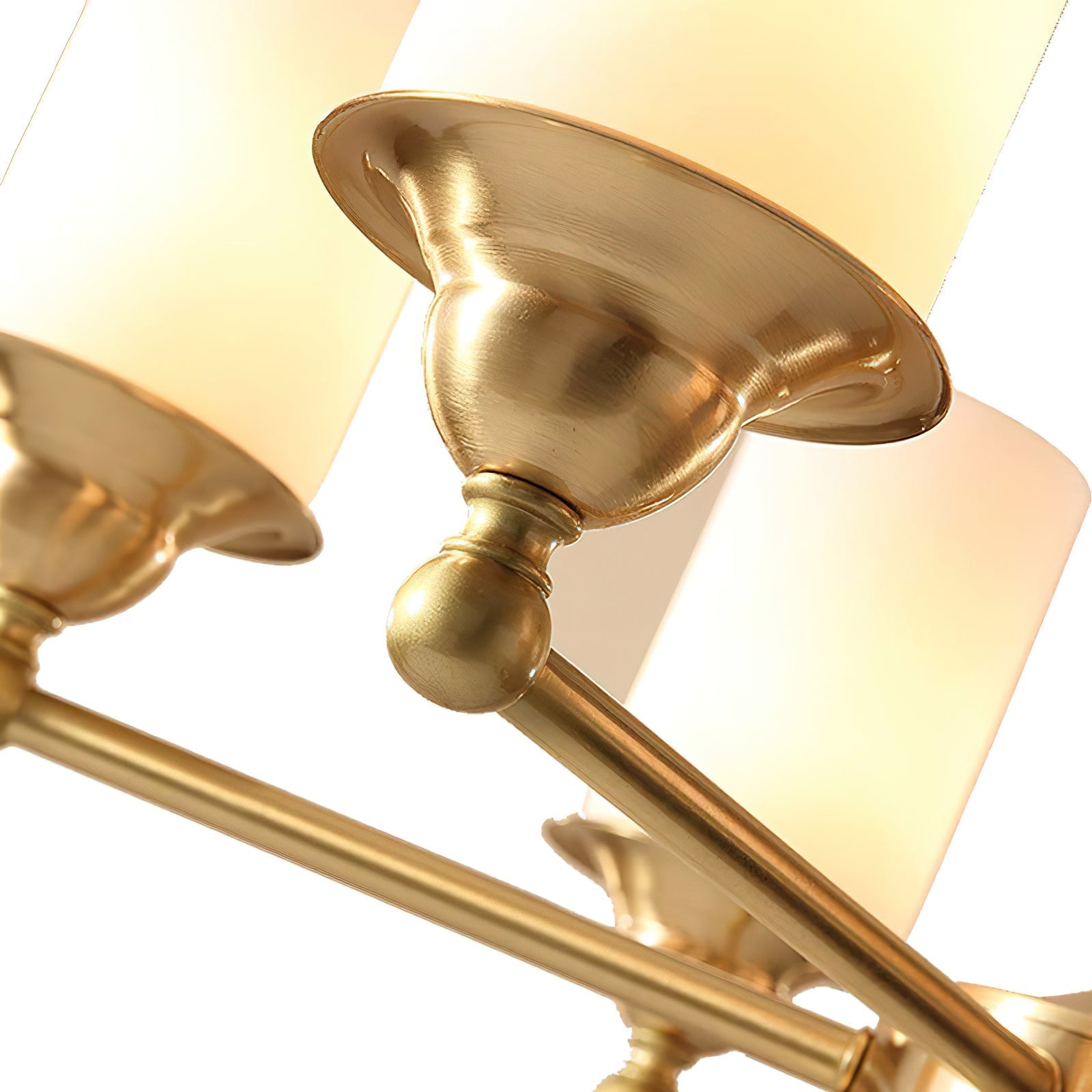 Idorara Postmodern Luxury Brass Glass Chandelier - Letslighting