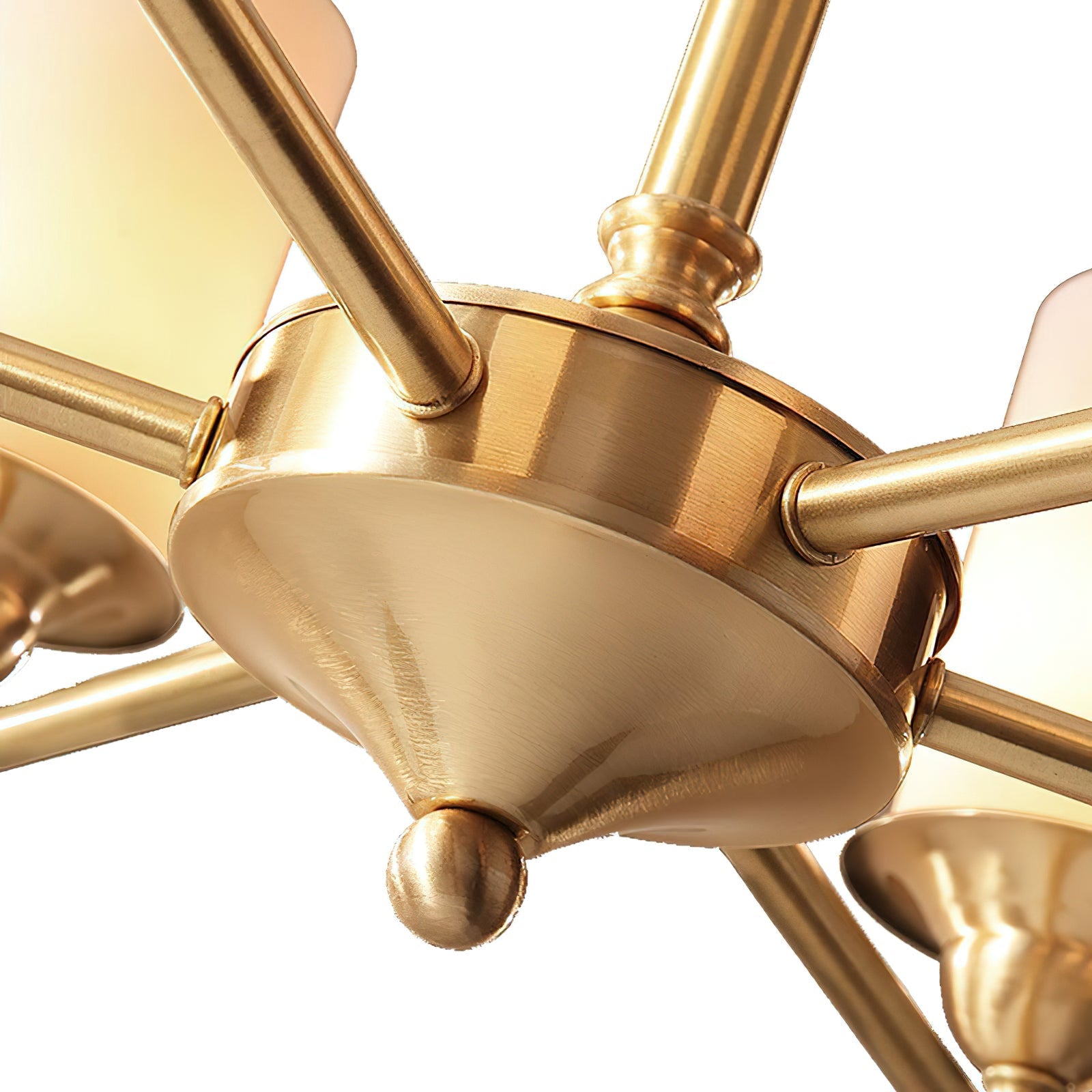 Idorara Postmodern Luxury Brass Glass Chandelier - Letslighting
