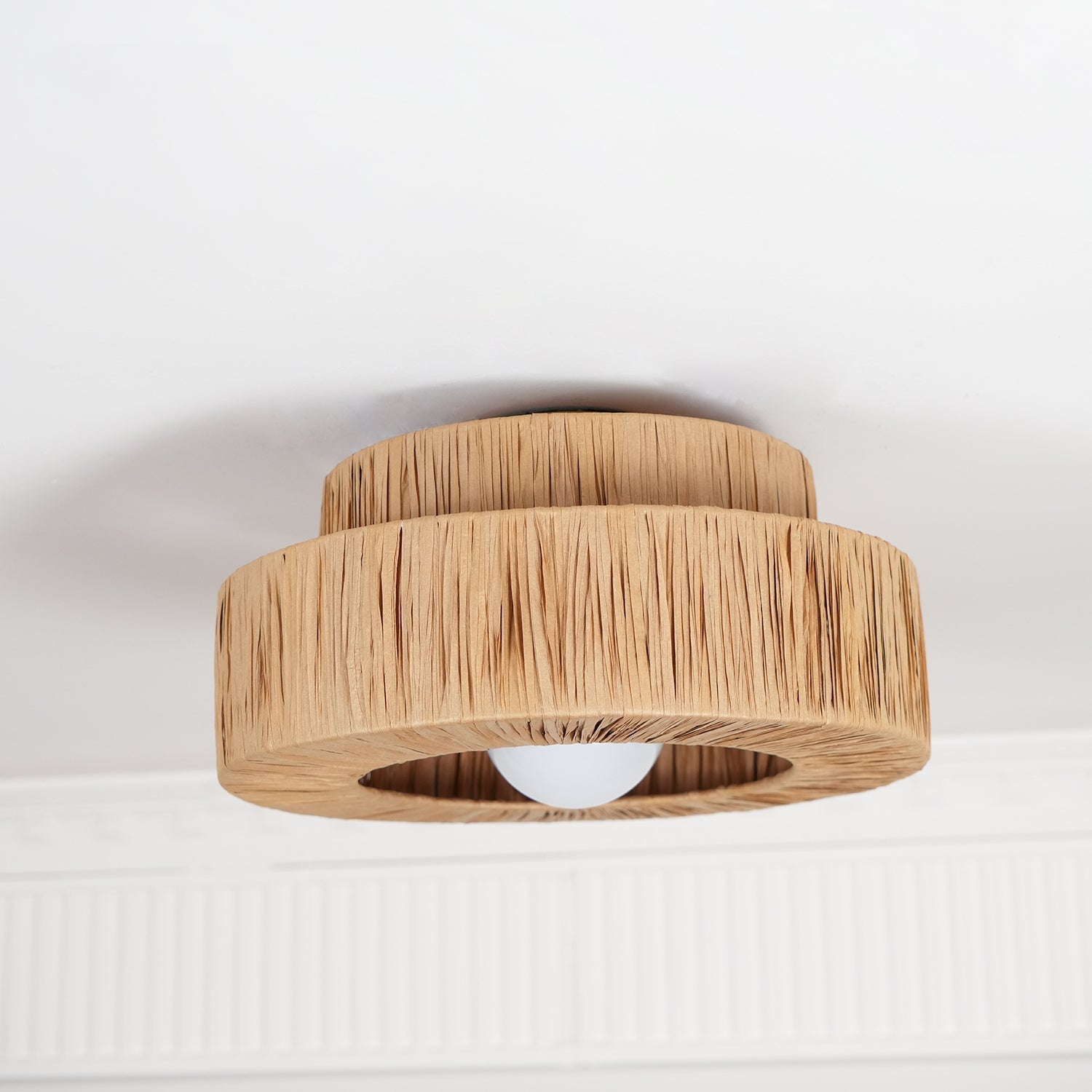Ilthean Natural Straw Art Ceiling Lamp - Letslighting
