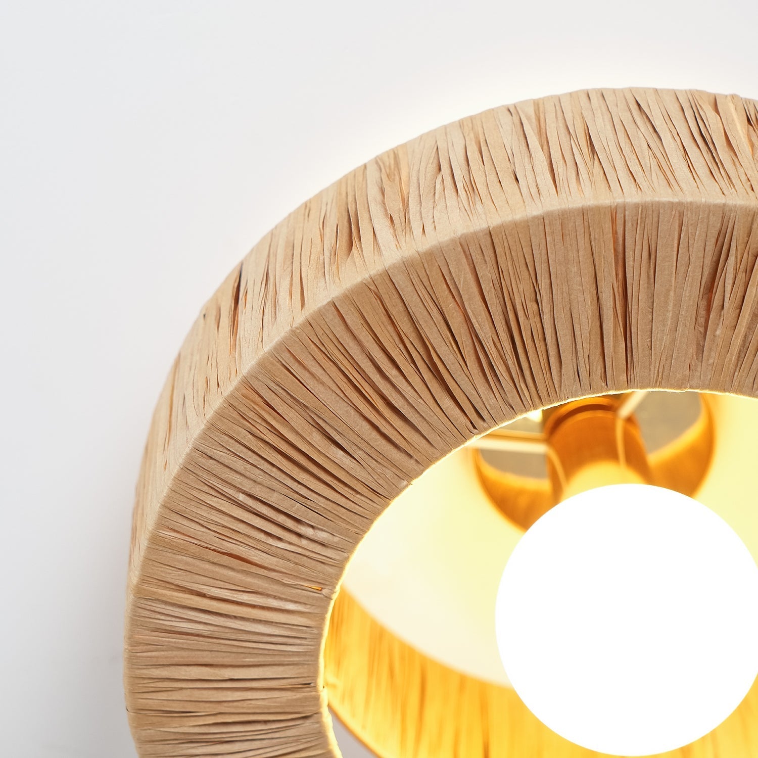 Ilthean Natural Straw Art Ceiling Lamp - Letslighting