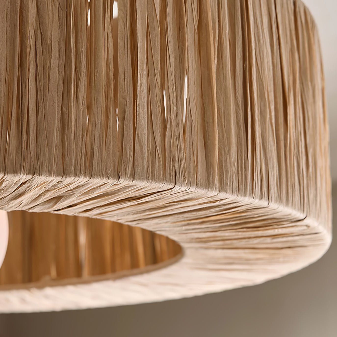 Ilthean Natural Straw Art Ceiling Lamp - Letslighting