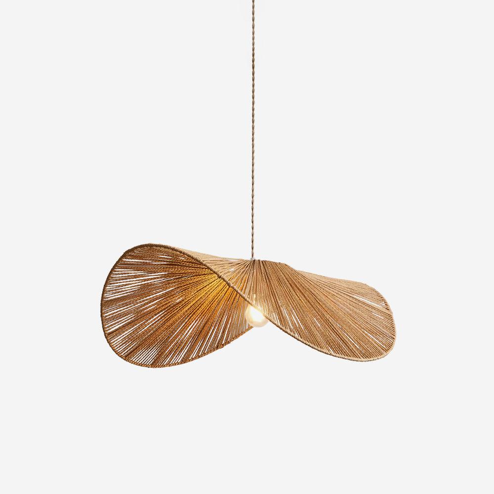 Solara Handwoven Natural Rattan Pendant Light - Letslighting