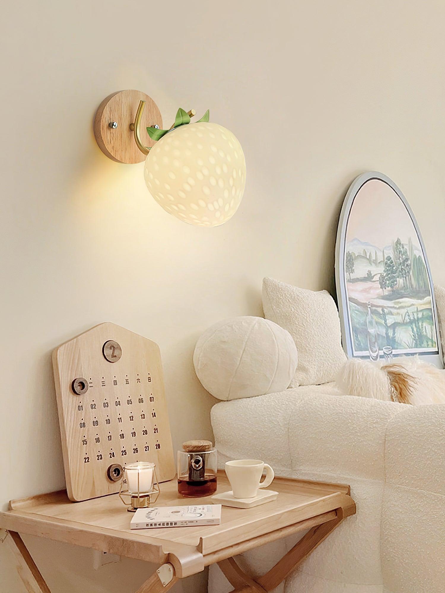 Pebora Strawberry-Inspired Wall Lamp - Letslighting